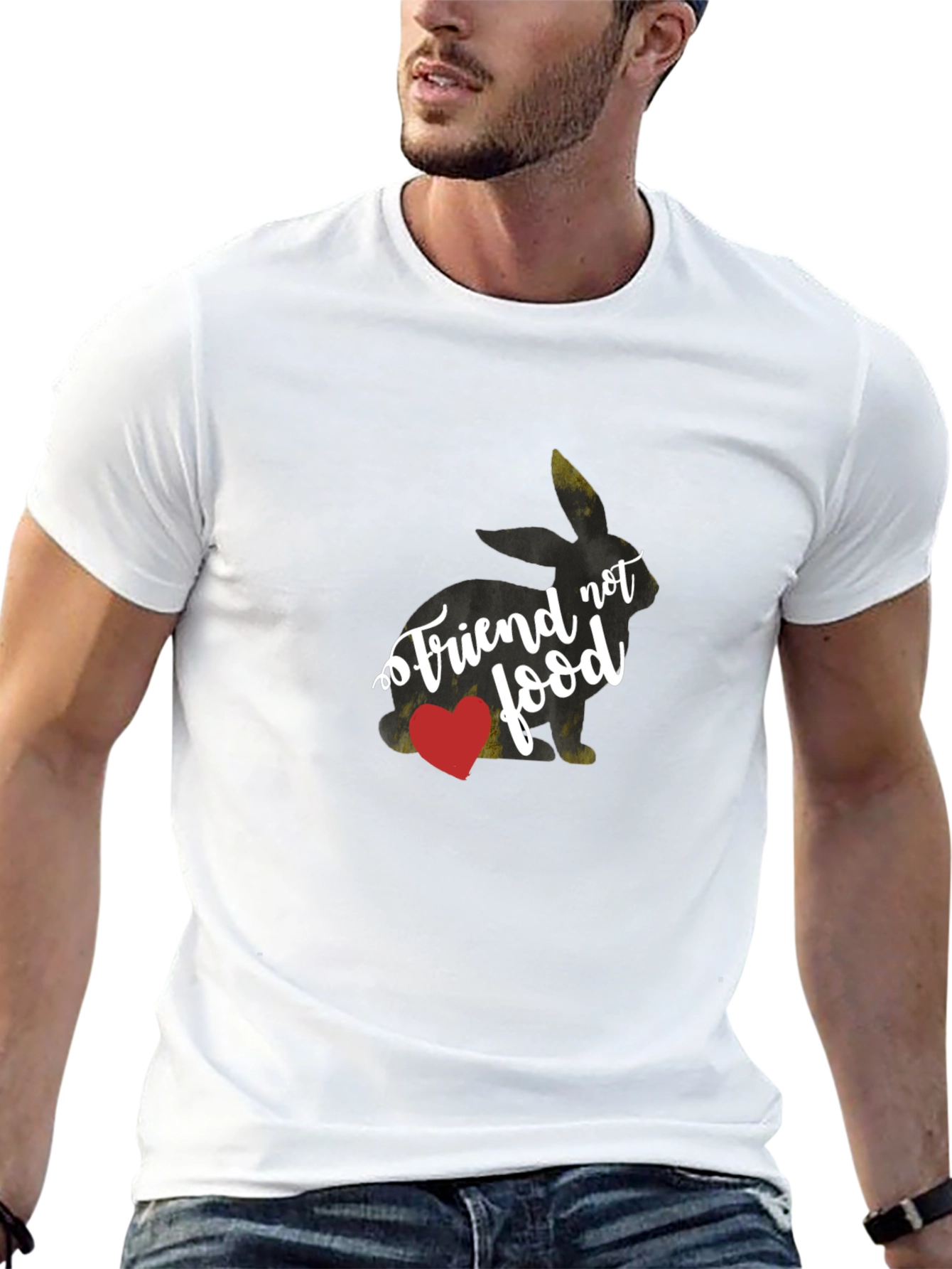 Vegan Bunny Friend Not Food T-Shirt