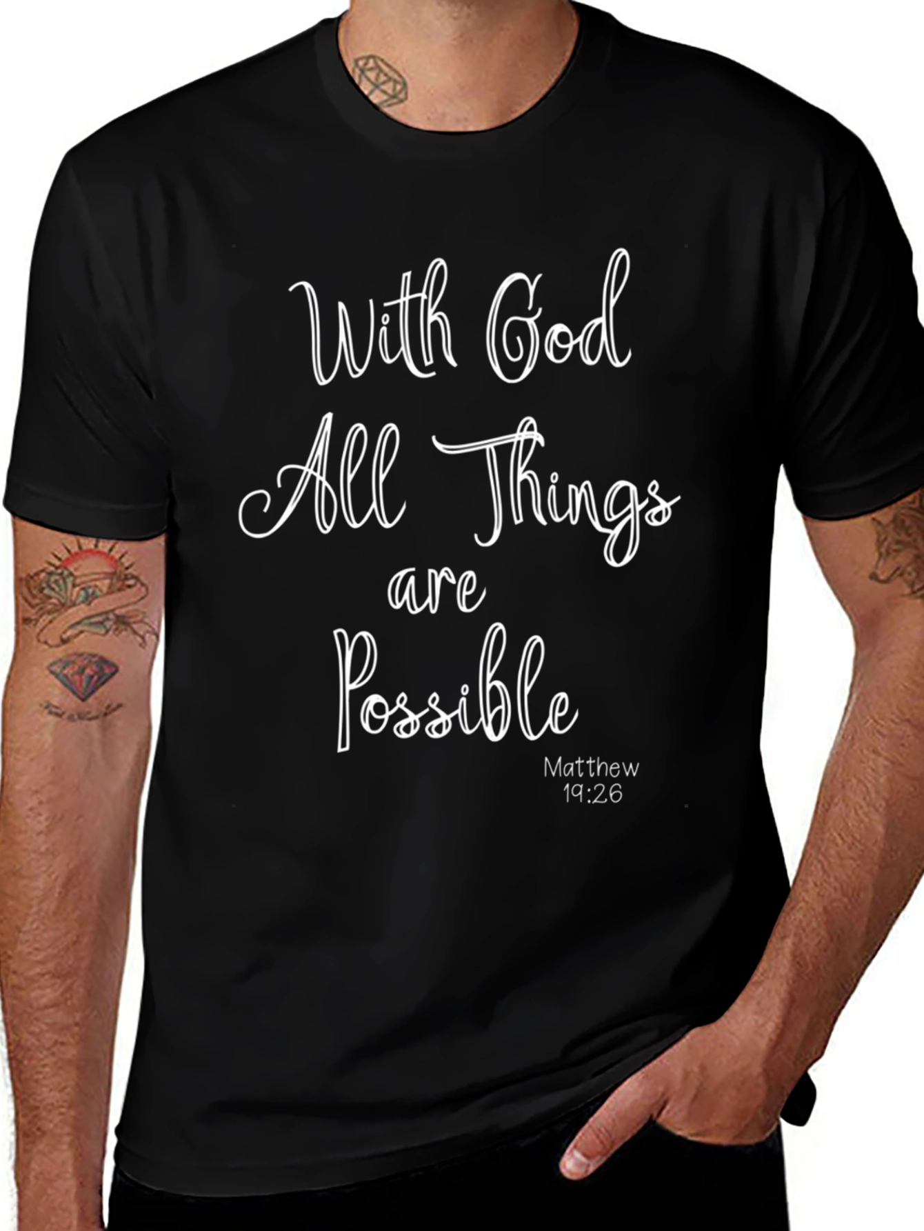 With God All Things Are Possible Christian T-Shirt