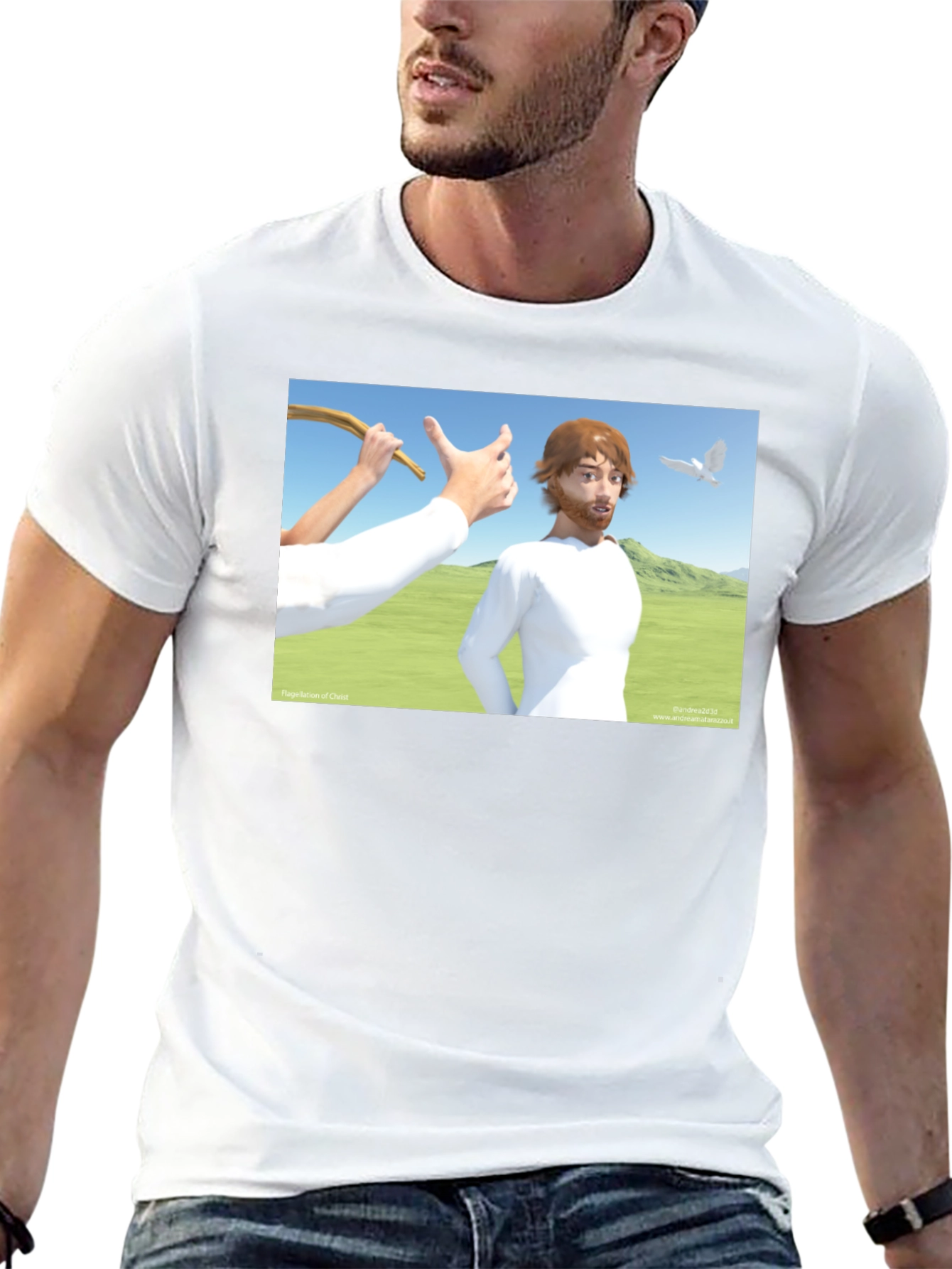 Funny Jesus T-Shirt - Cartoon Graphic Tee