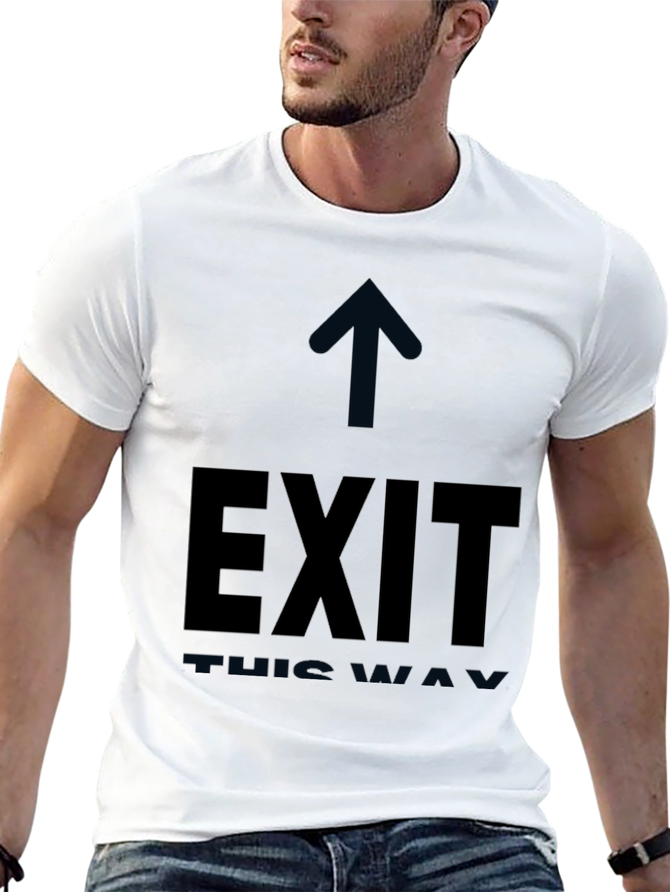 Exit This Way Black T-Shirt