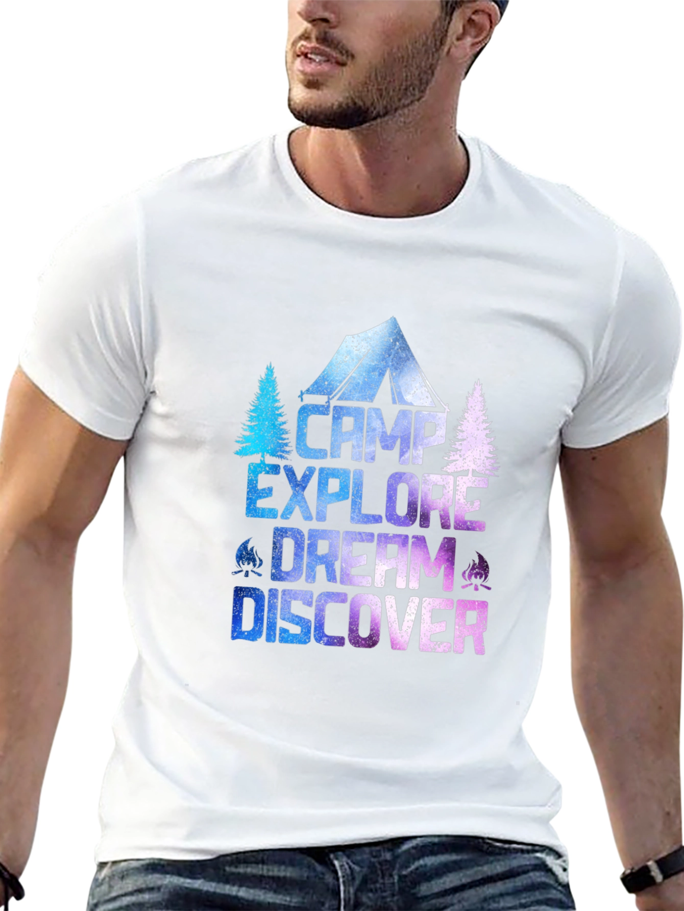 Camp Explore Dream Discover T-Shirt - Adventure Tee