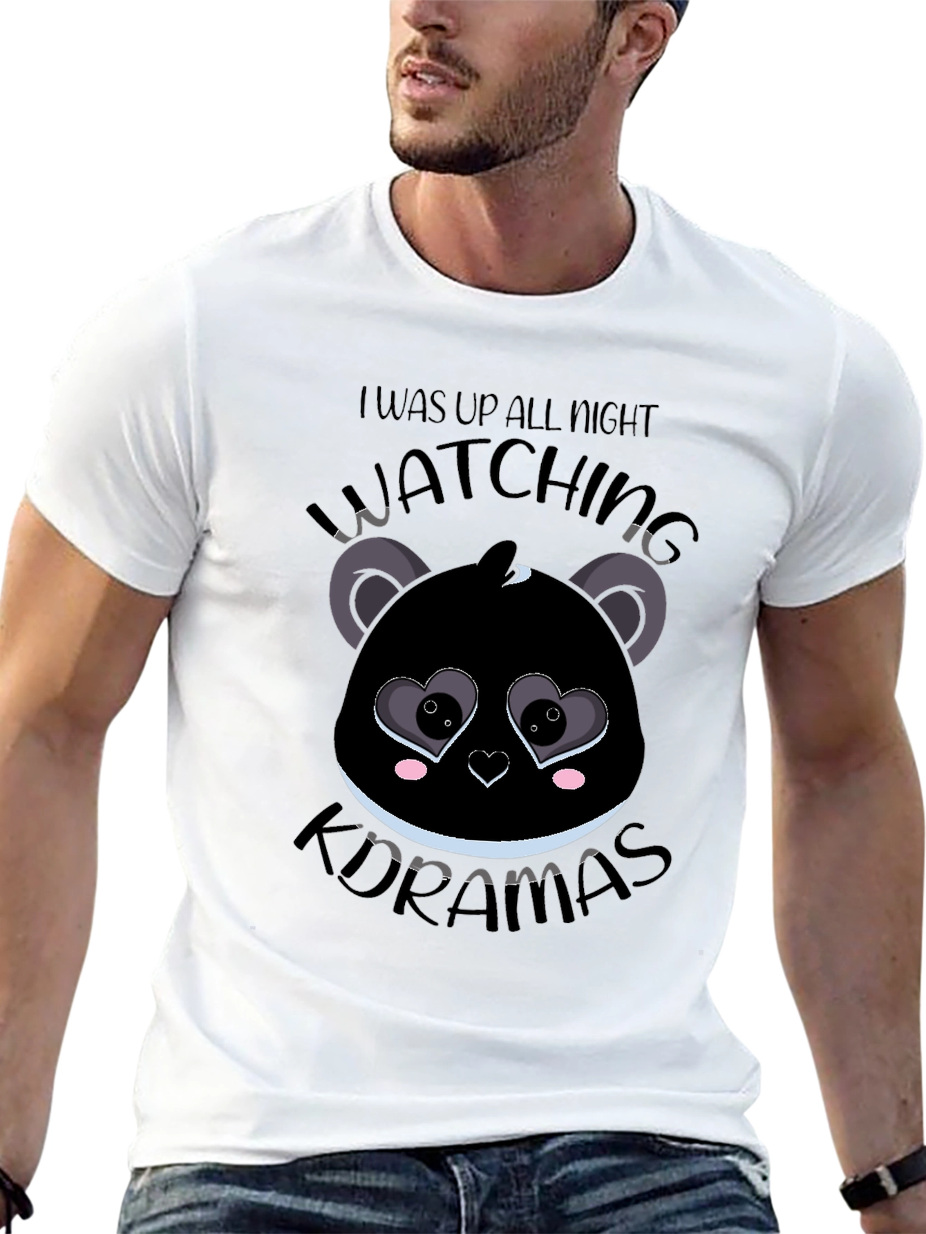I Was Up All Night Watching K-Dramas Graphic T-Shirt