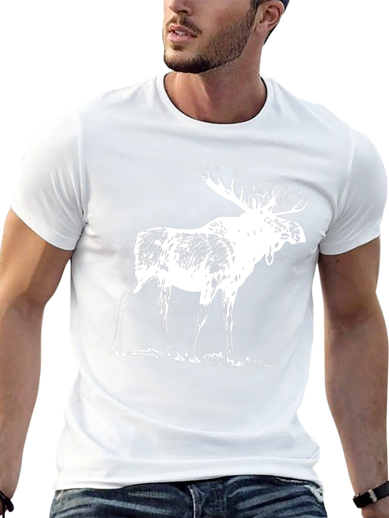 Moose Graphic Tee - Black