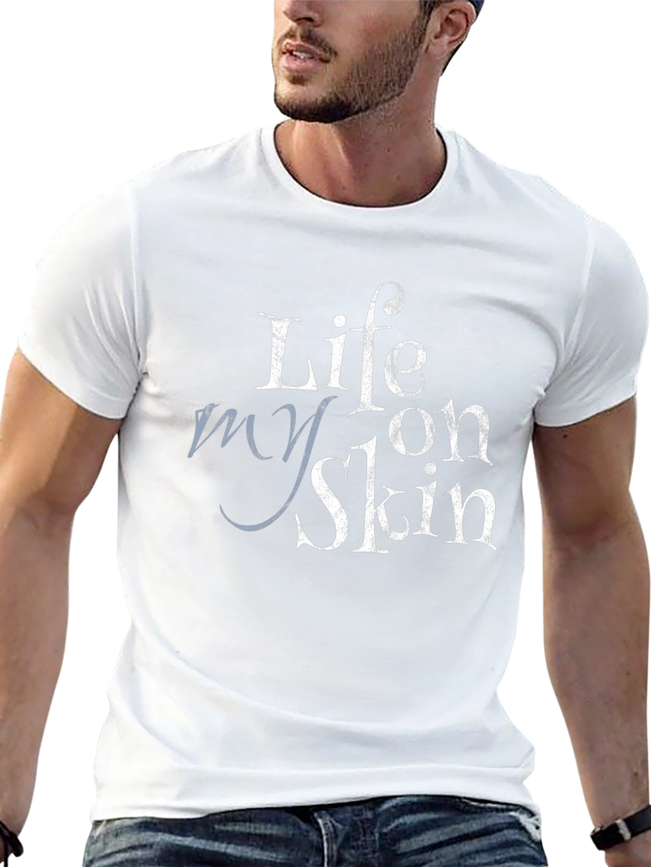 Life On My Skin Black Graphic Tee