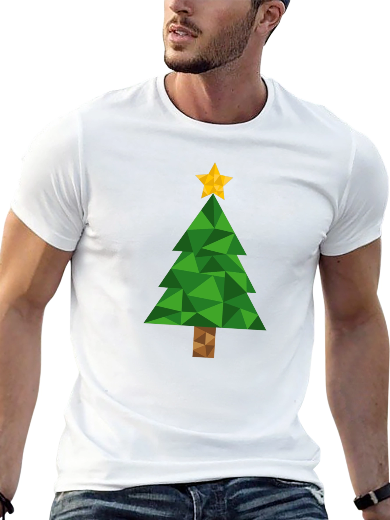 Geometric Christmas Tree T-Shirt