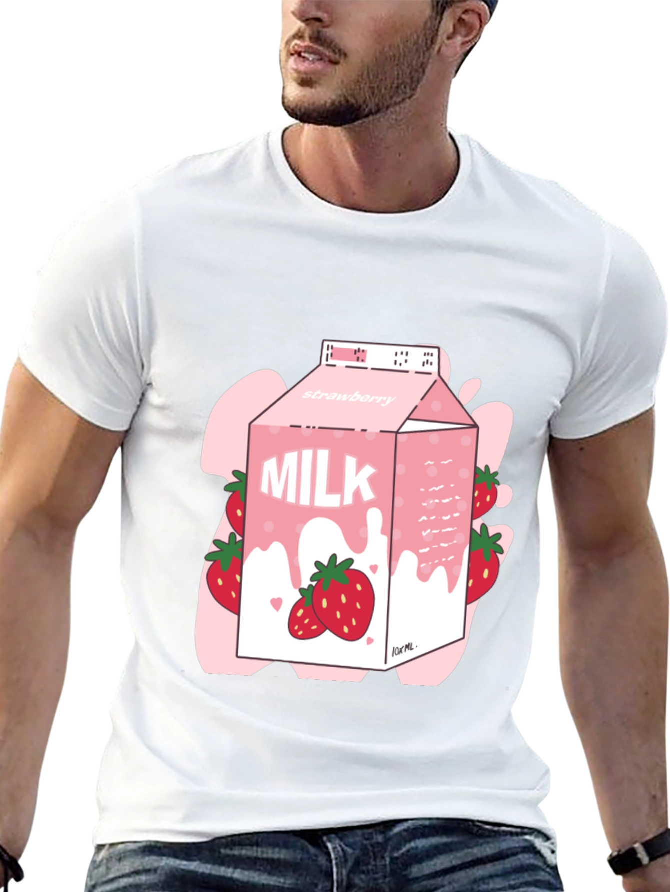 Strawberry Milk T-Shirt - Trendy Graphic Tee