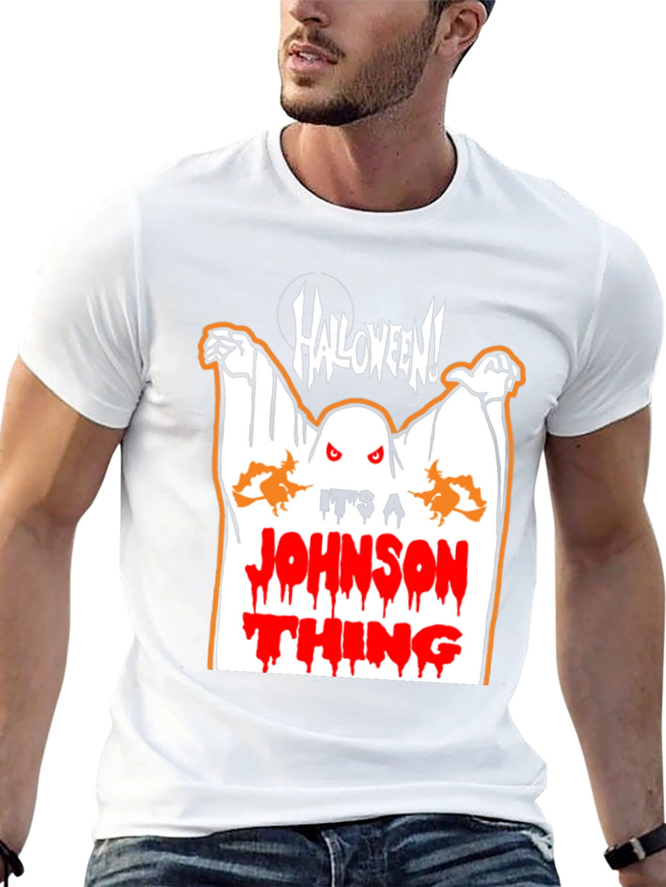 Halloween Ghost T-Shirt - Its A Johnson Thing
