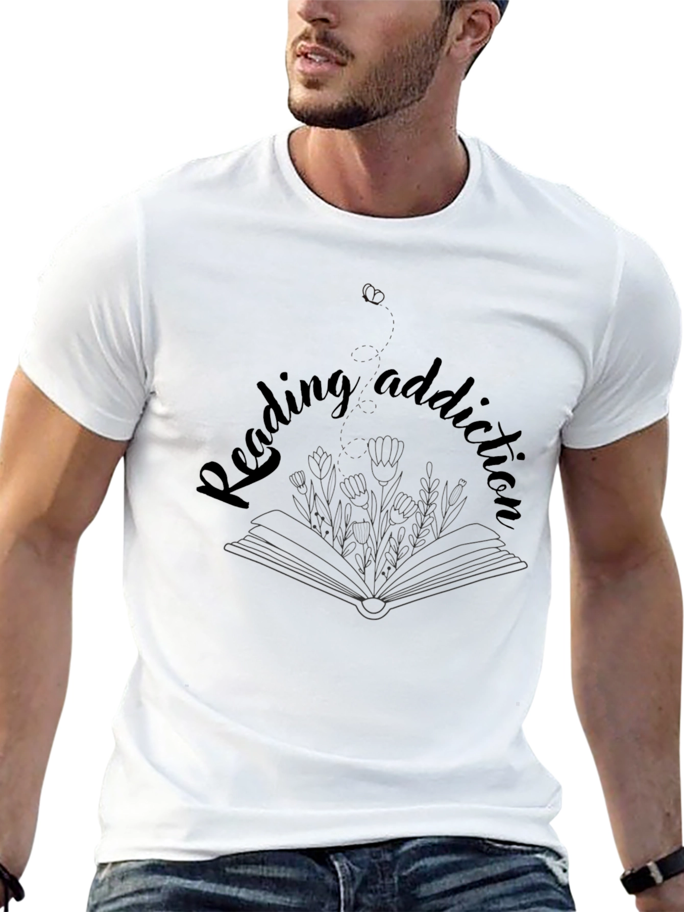 Reading Addiction Graphic Tee