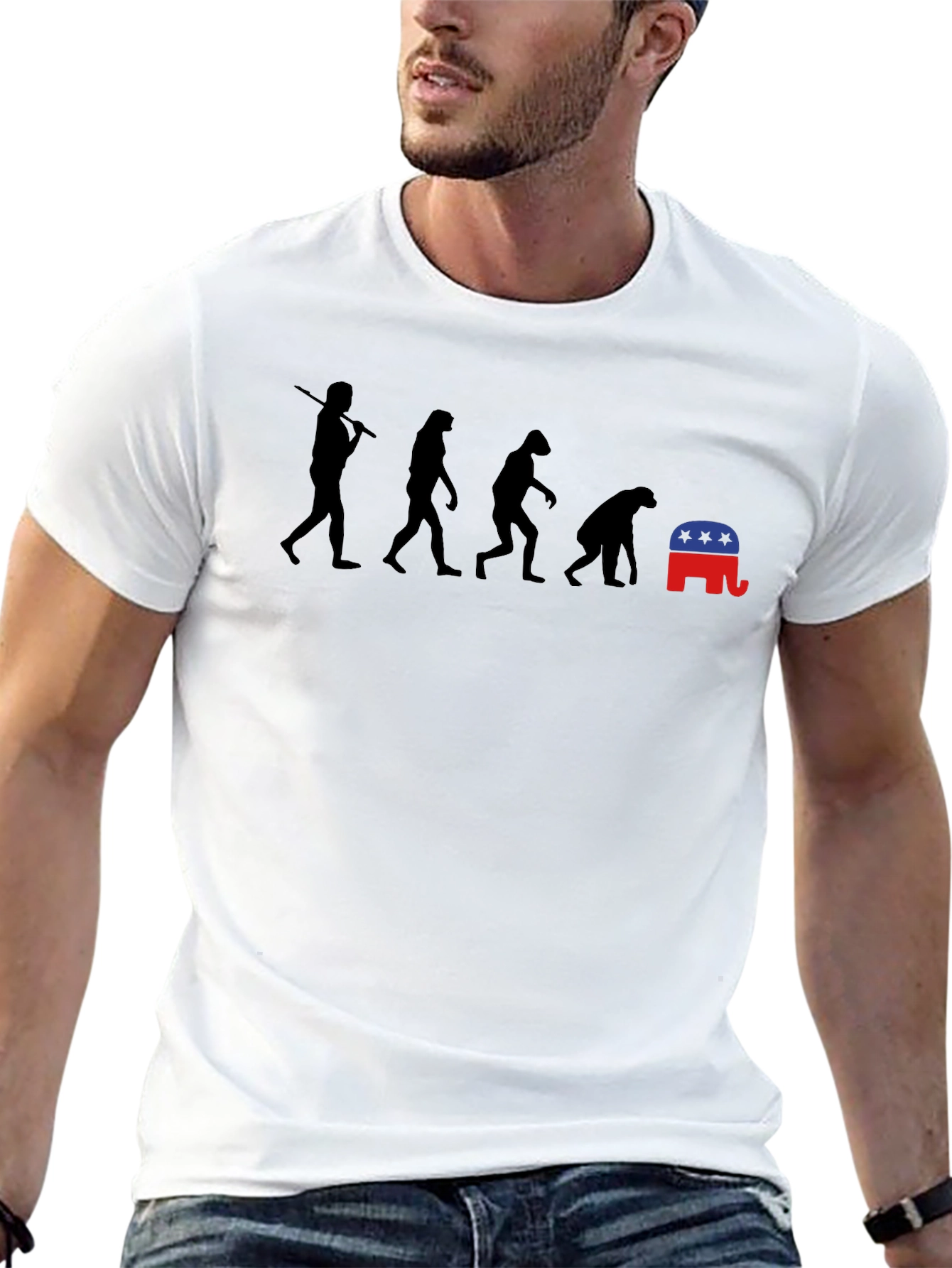 Evolution of Man Republican T-Shirt