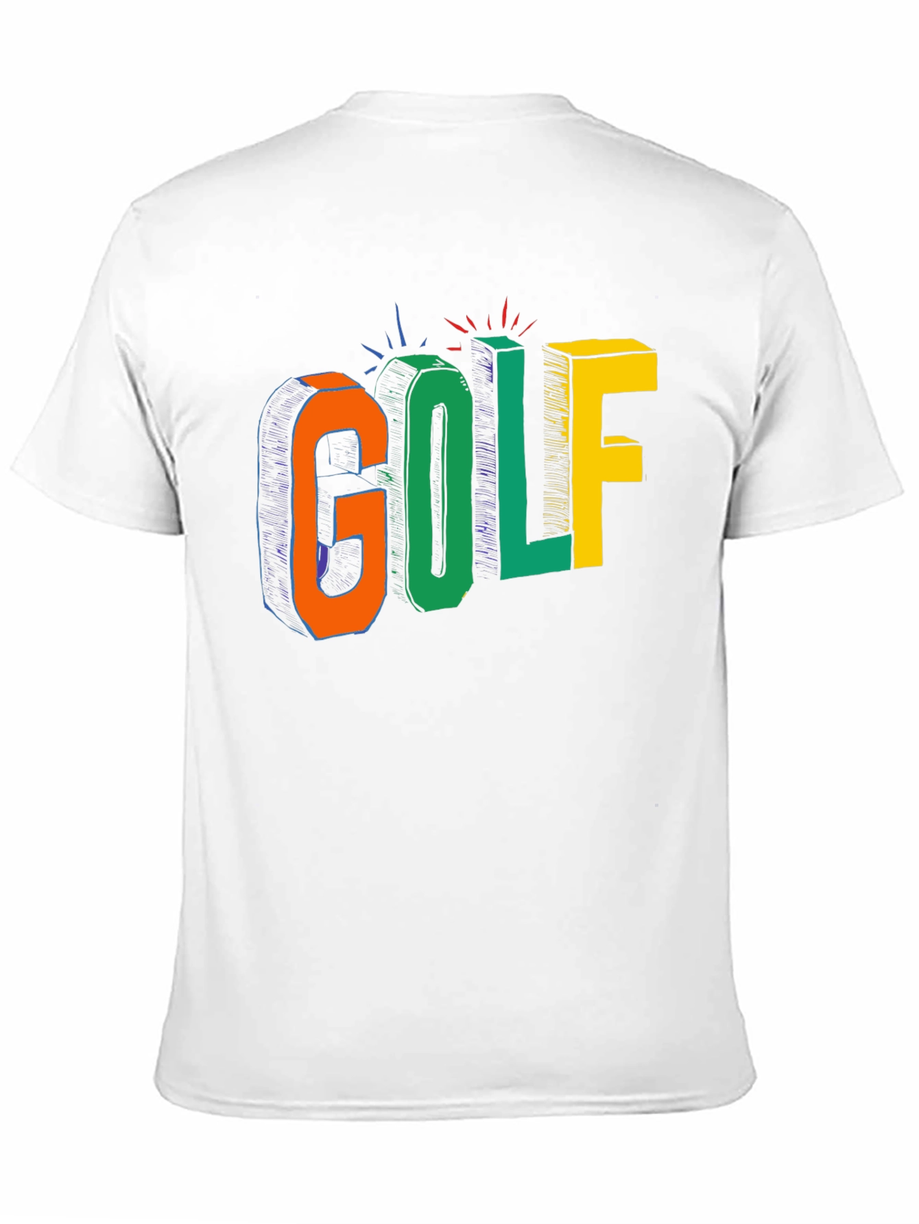 Colorful Golf Graphic T-Shirt