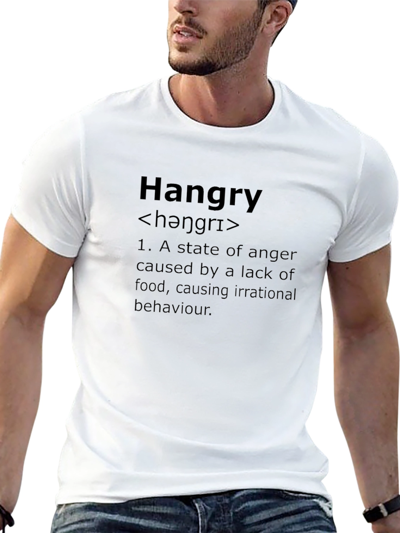 Hangry Definition Black T-Shirt