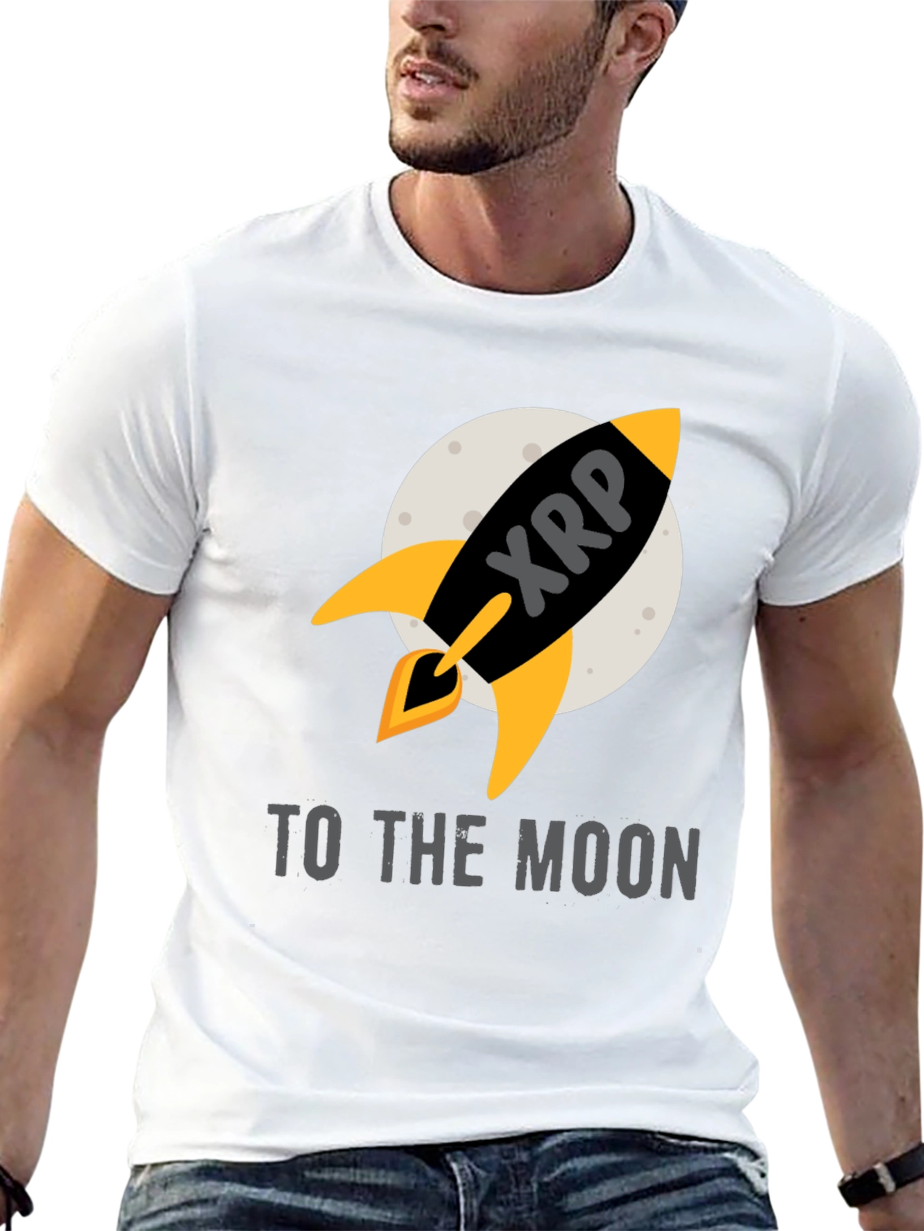 XRP Rocket to the Moon T-Shirt