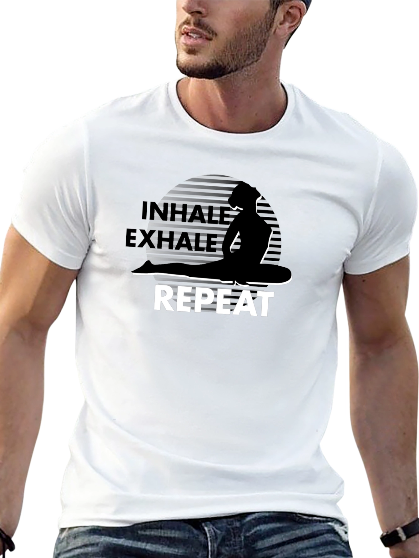 Inhale Exhale Yoga Graphic T-Shirt