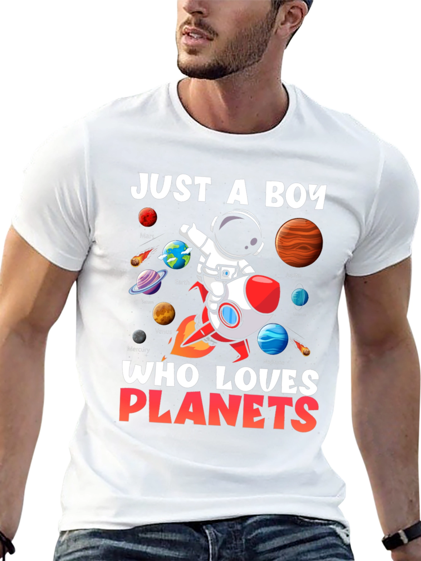 Boy Planets T-Shirt: Just a Boy Who Loves Planets!