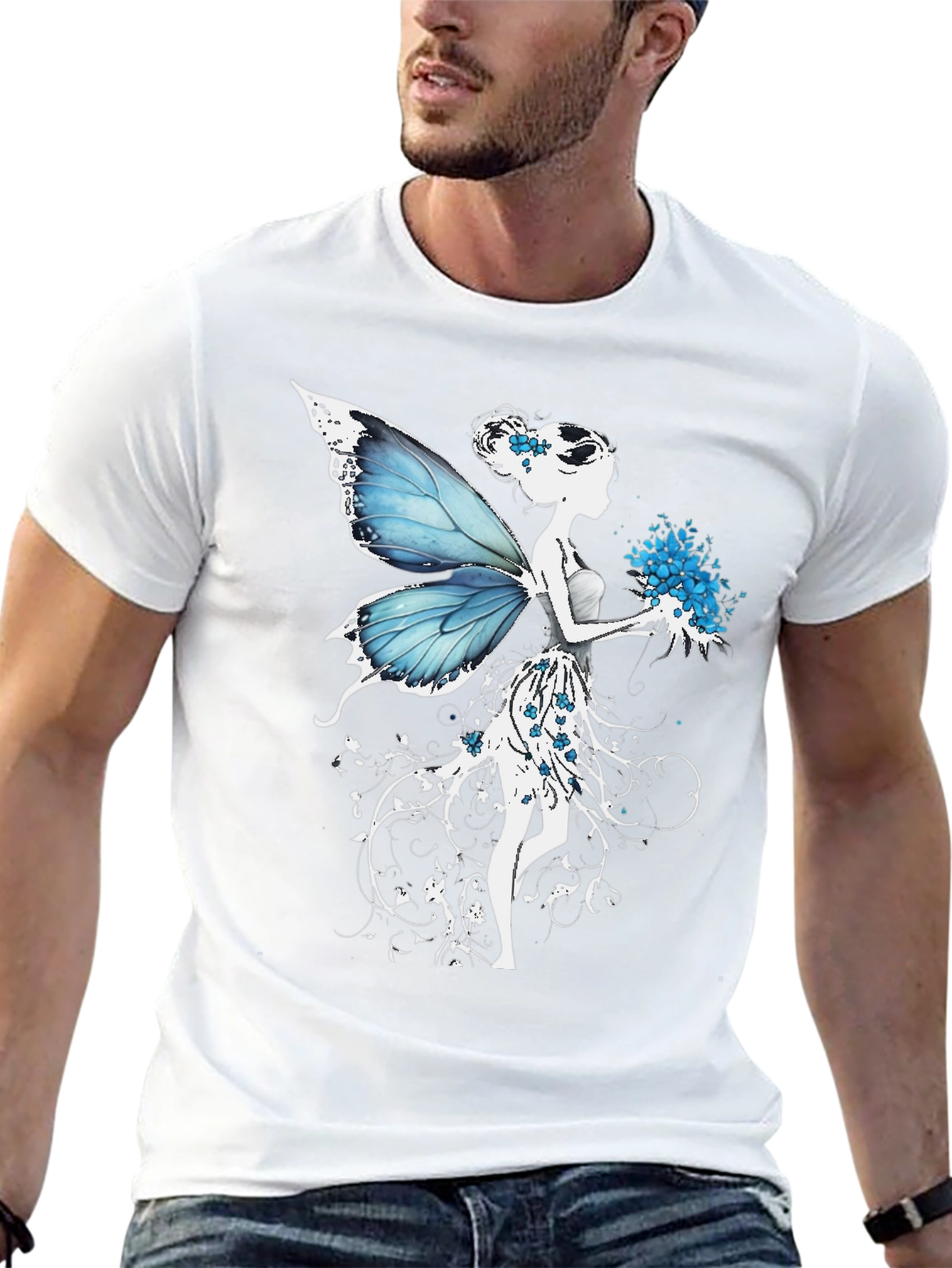 Fairy Graphic Black T-Shirt
