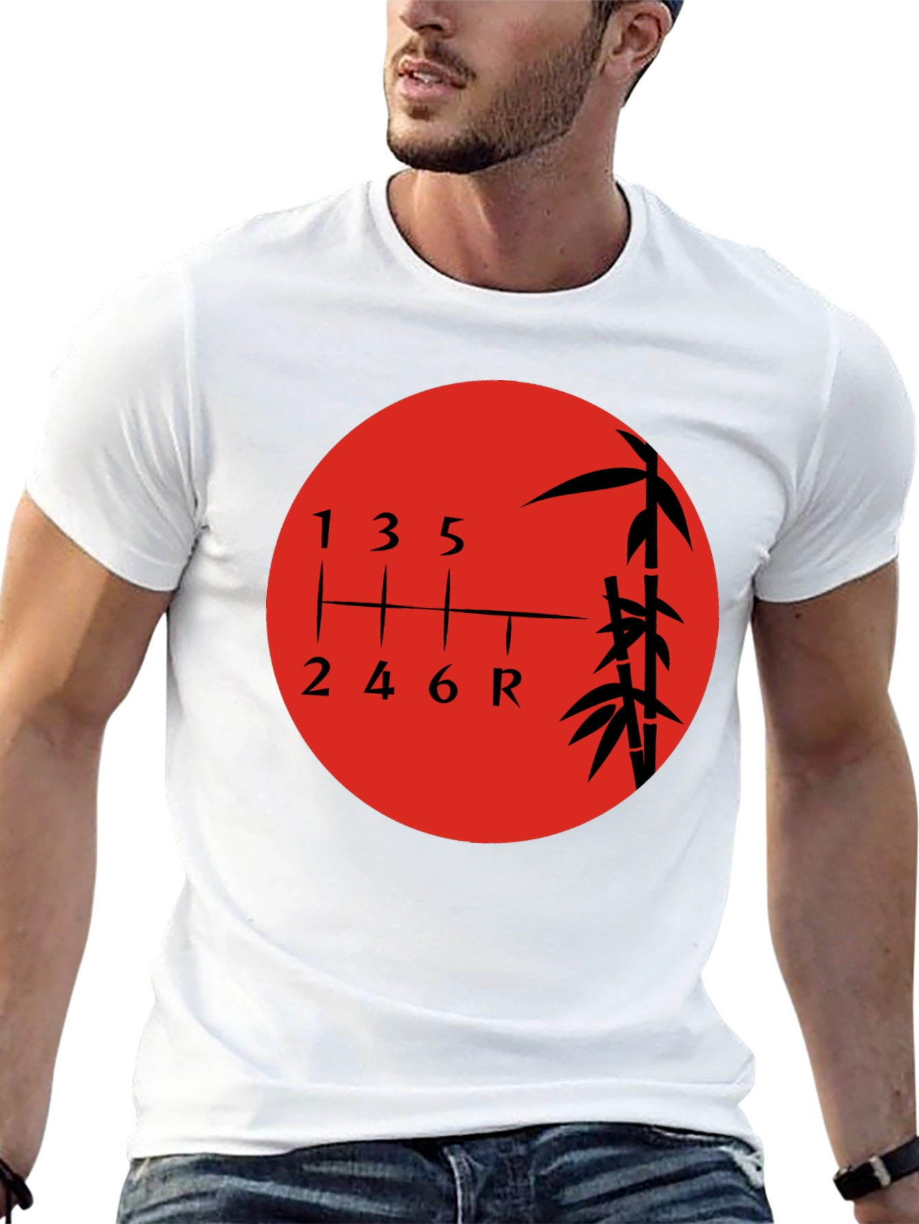 Japanese Shift Pattern Graphic Tee - Car Enthusiast