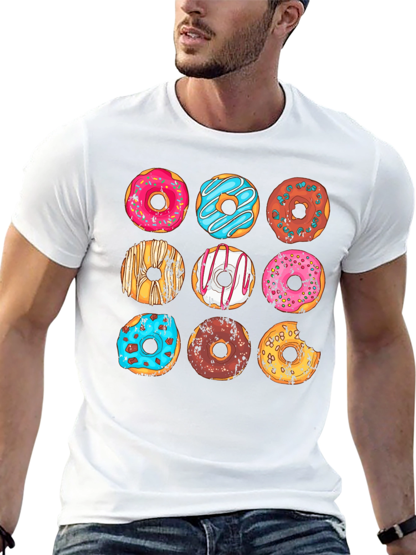 Donut Graphic T-Shirt - Sweet Style