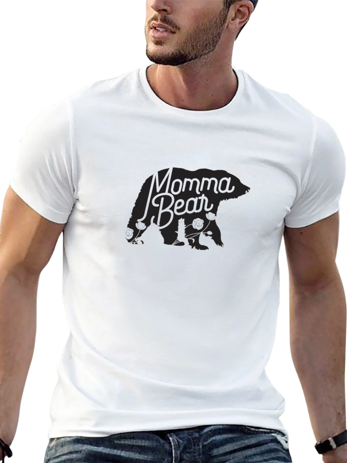 Momma Bear Graphic T-Shirt - Classic Comfort