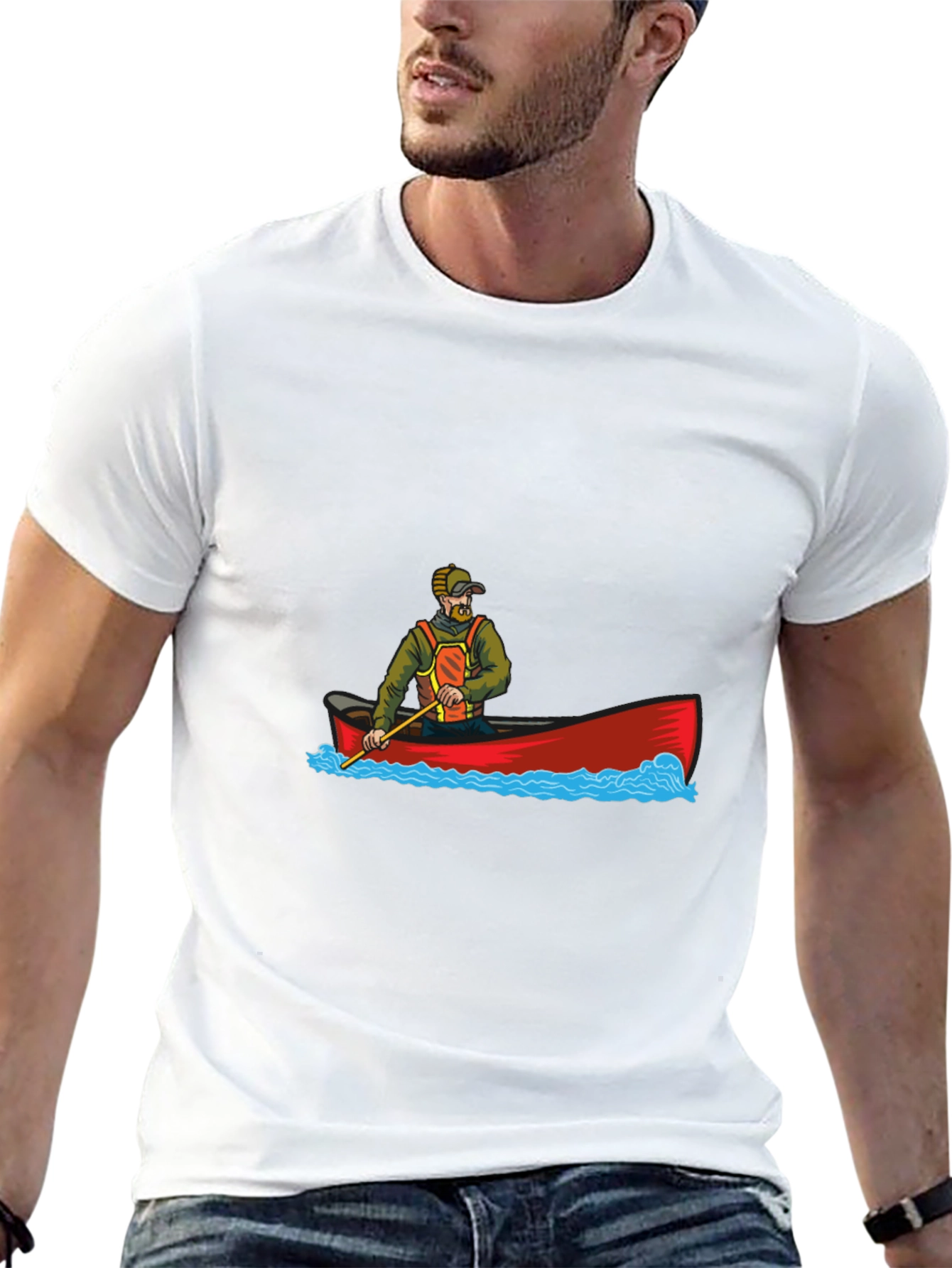 Canoe Adventure Graphic Tee - Black