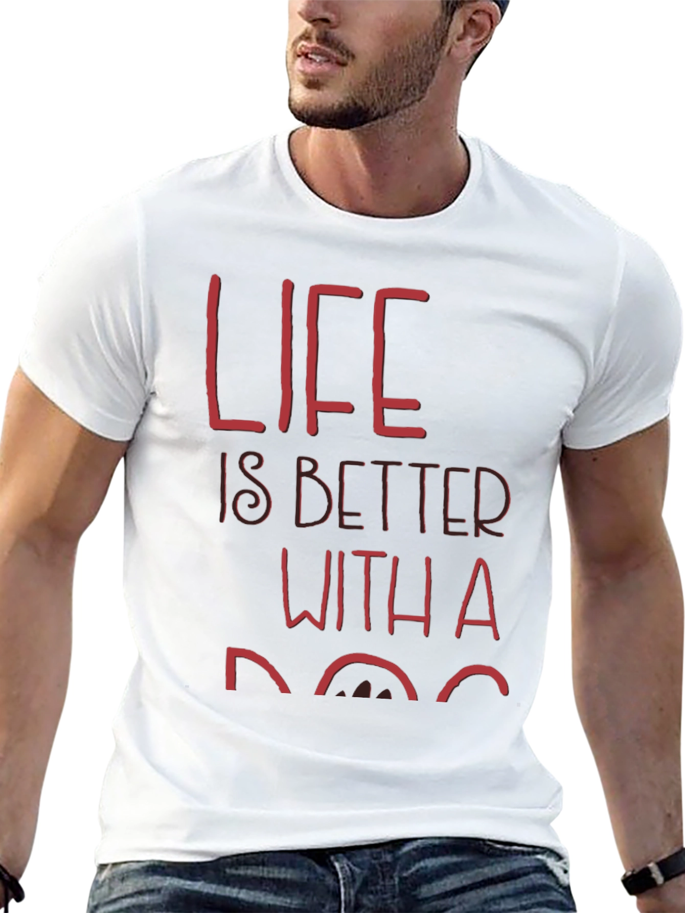 Life is Better With a Dog Graphic T-Shirt