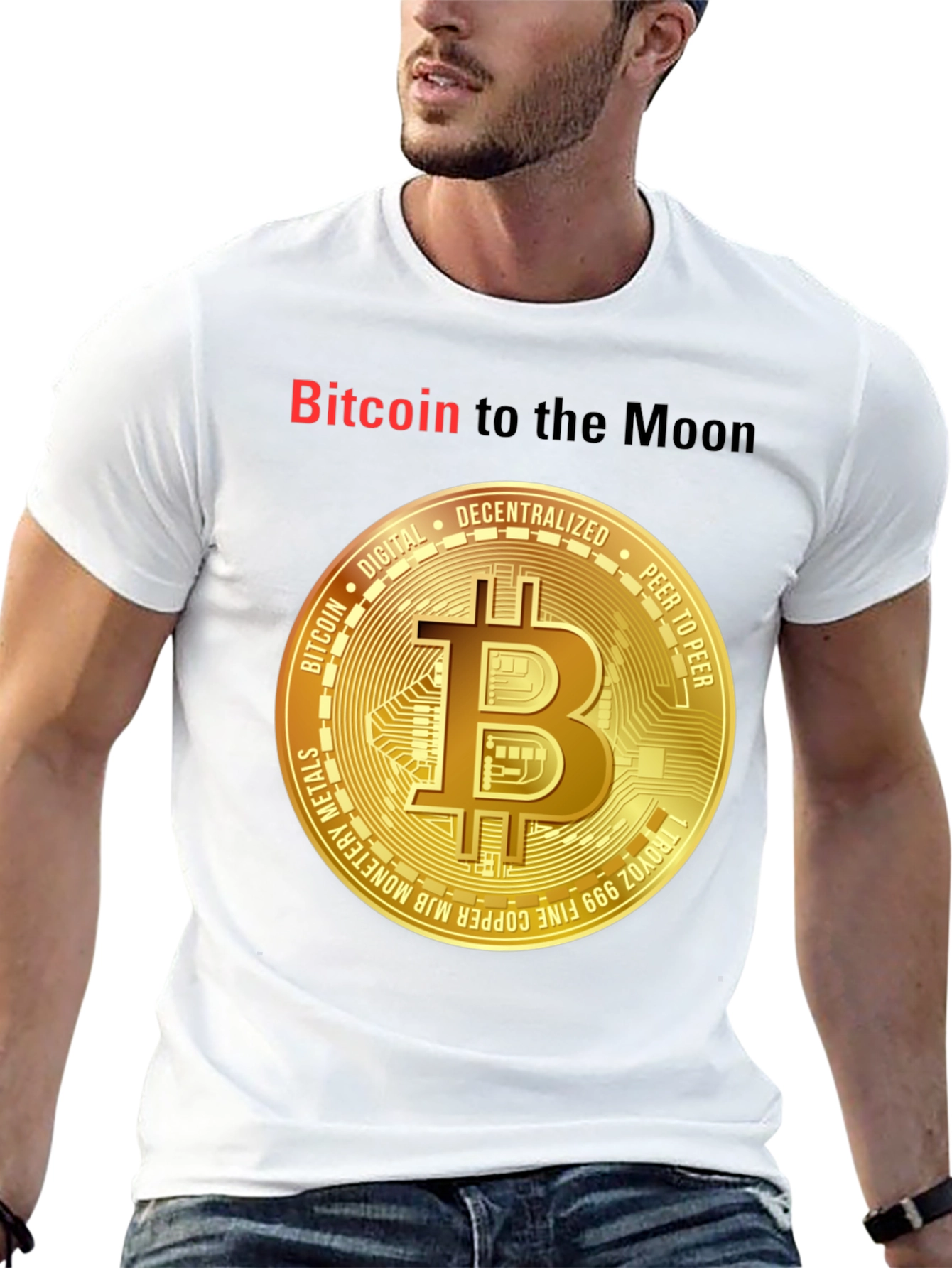 Bitcoin to the Moon T-Shirt Crypto Tee