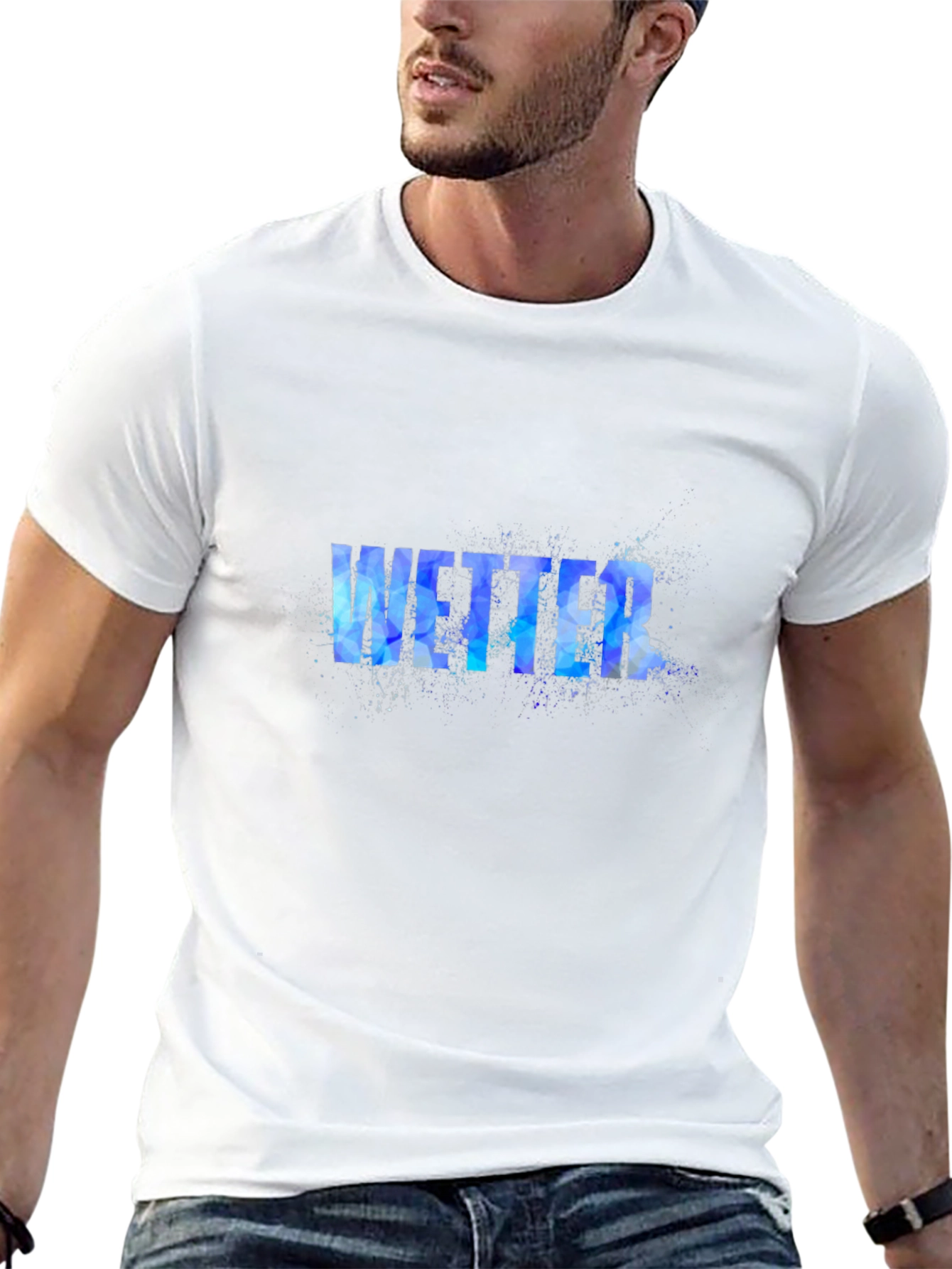 Wetter Graphic Print Black T-Shirt