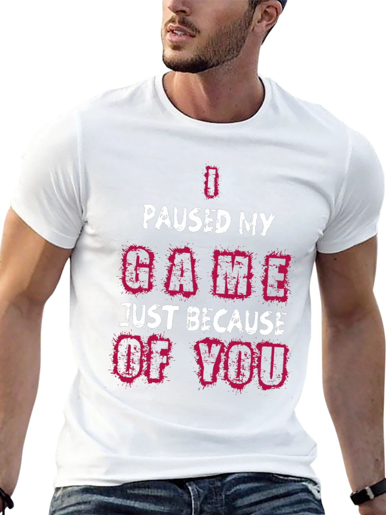 I Paused My Game T-Shirt Funny Gamer Tee