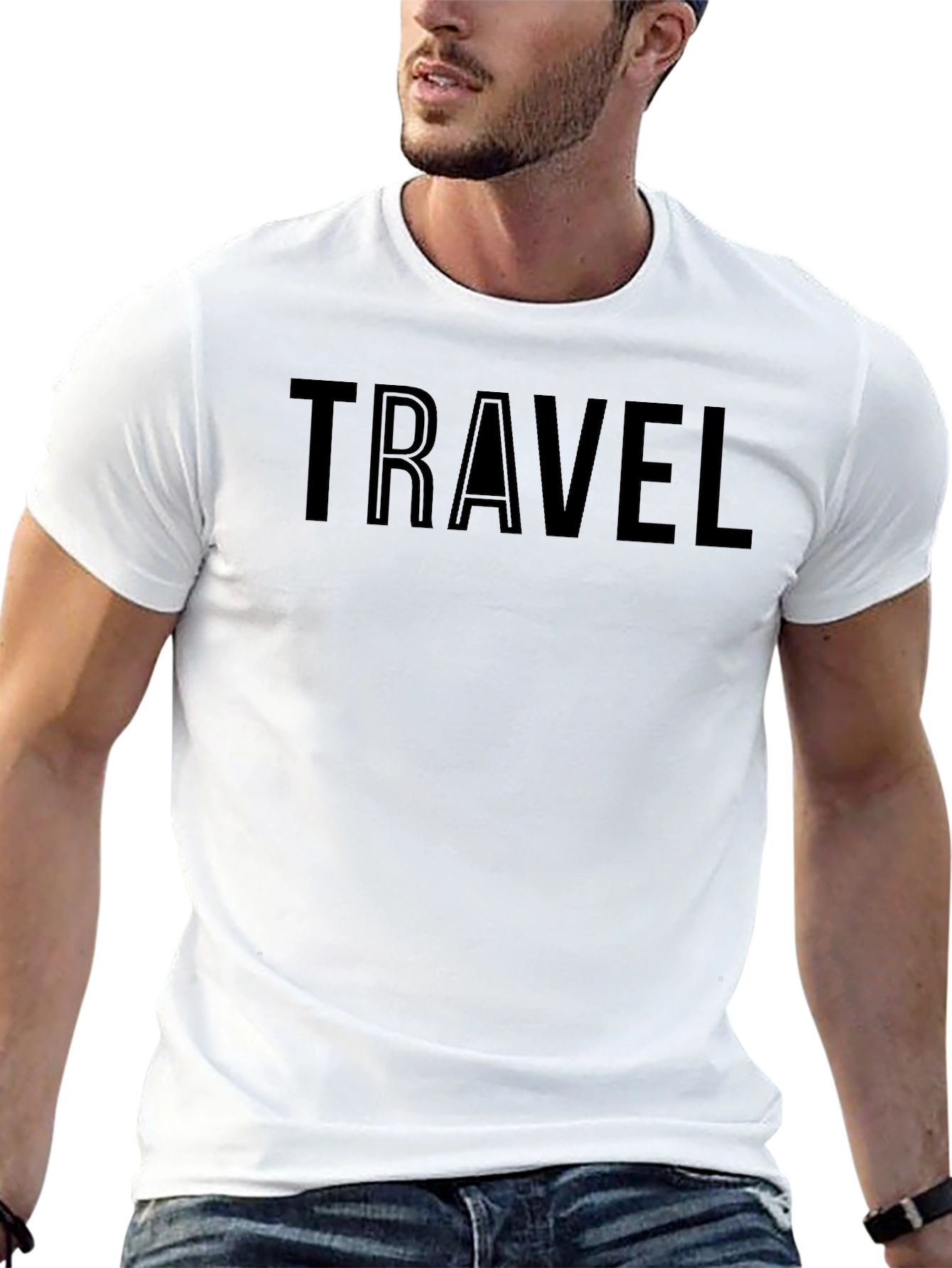 Mens Travel Graphic T-Shirt
