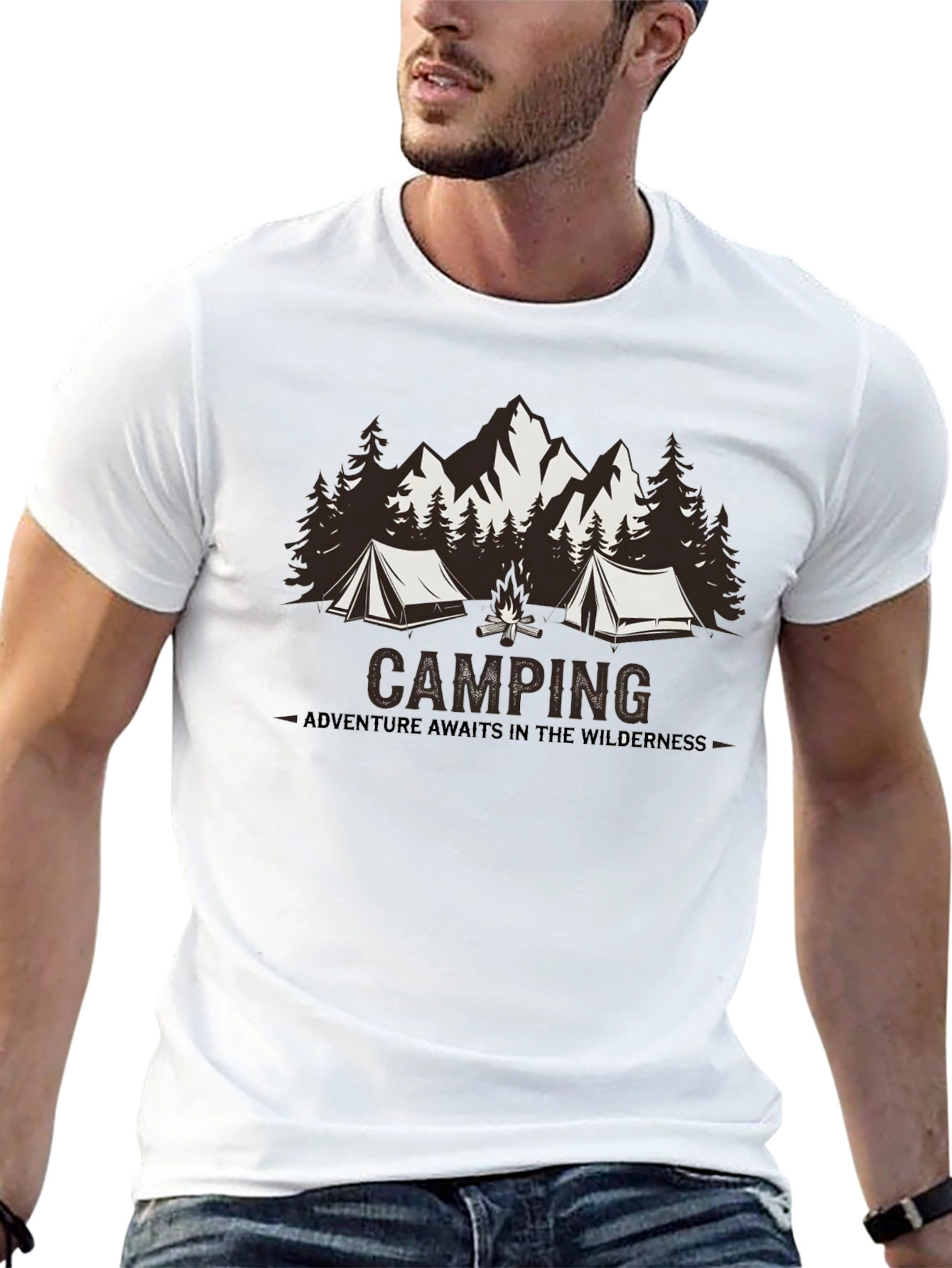 Camping Adventure T-Shirt - Wilderness Design