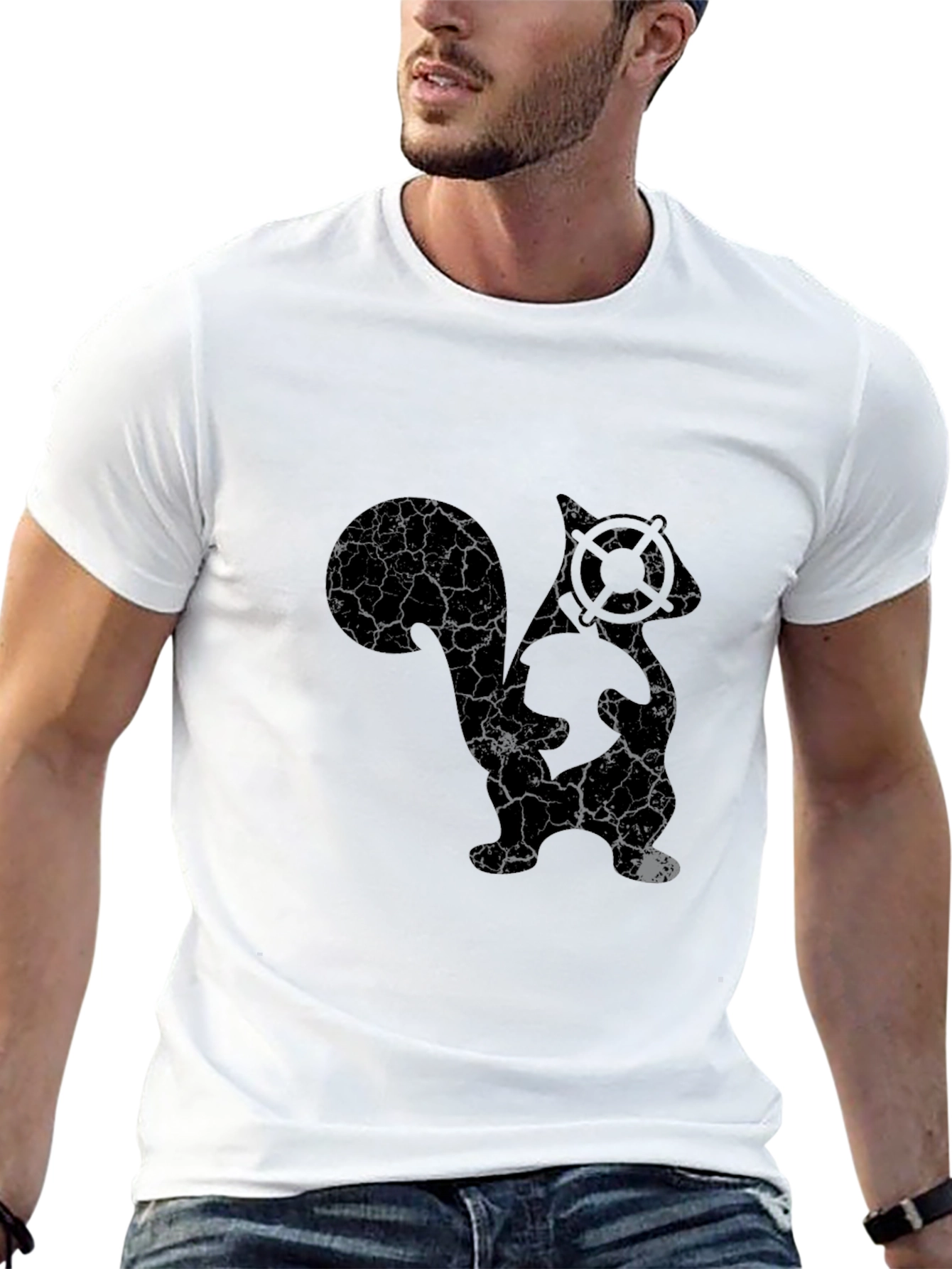 Skuntank Graphic Black T-Shirt