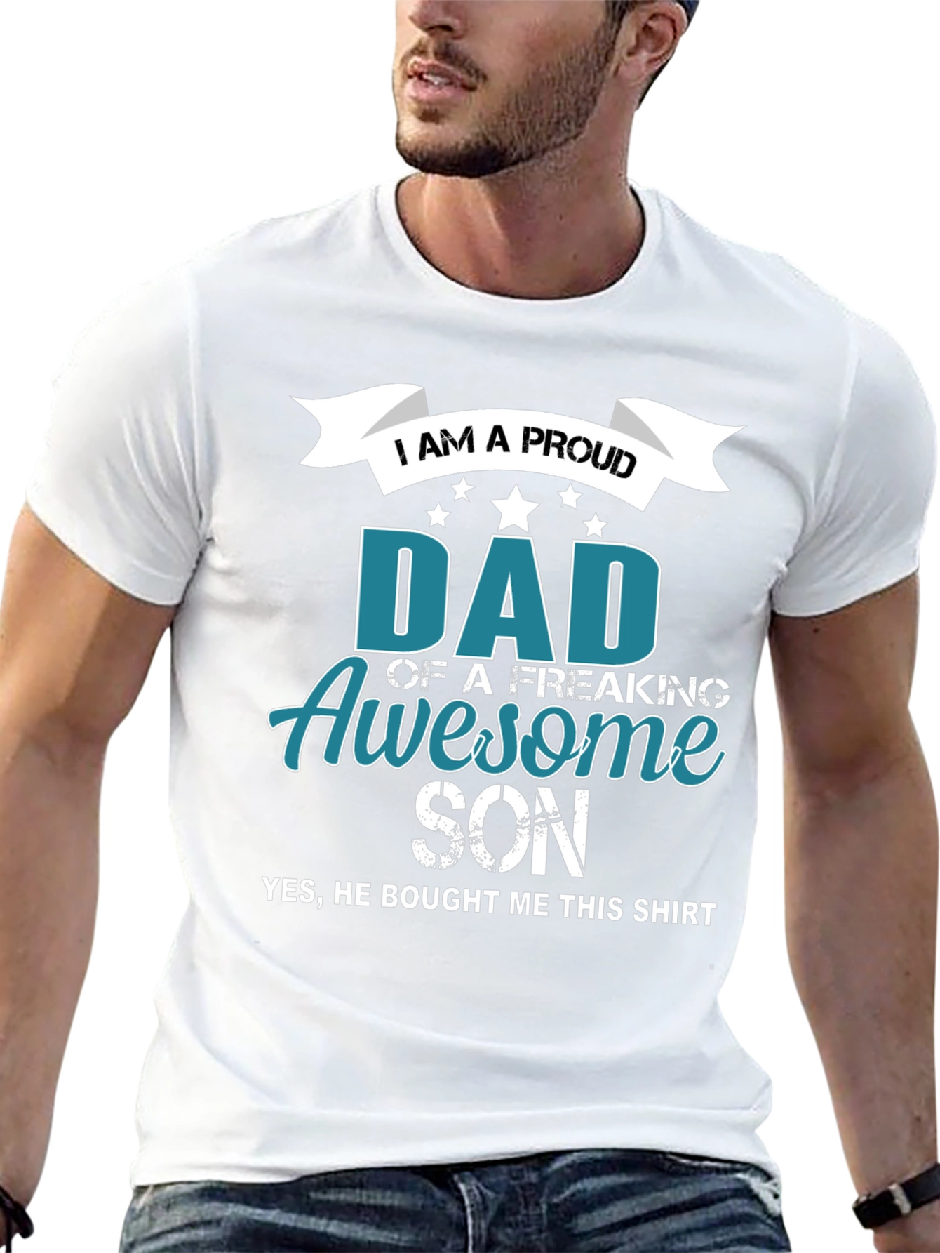 Proud Dad of an Awesome Son Graphic Tee