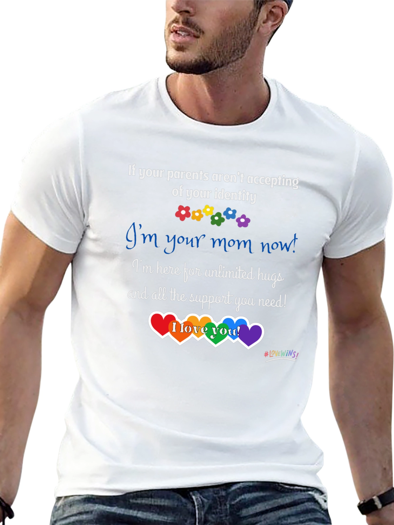 Supportive LGBTQ+ T-Shirt - Im Your Mom Now!