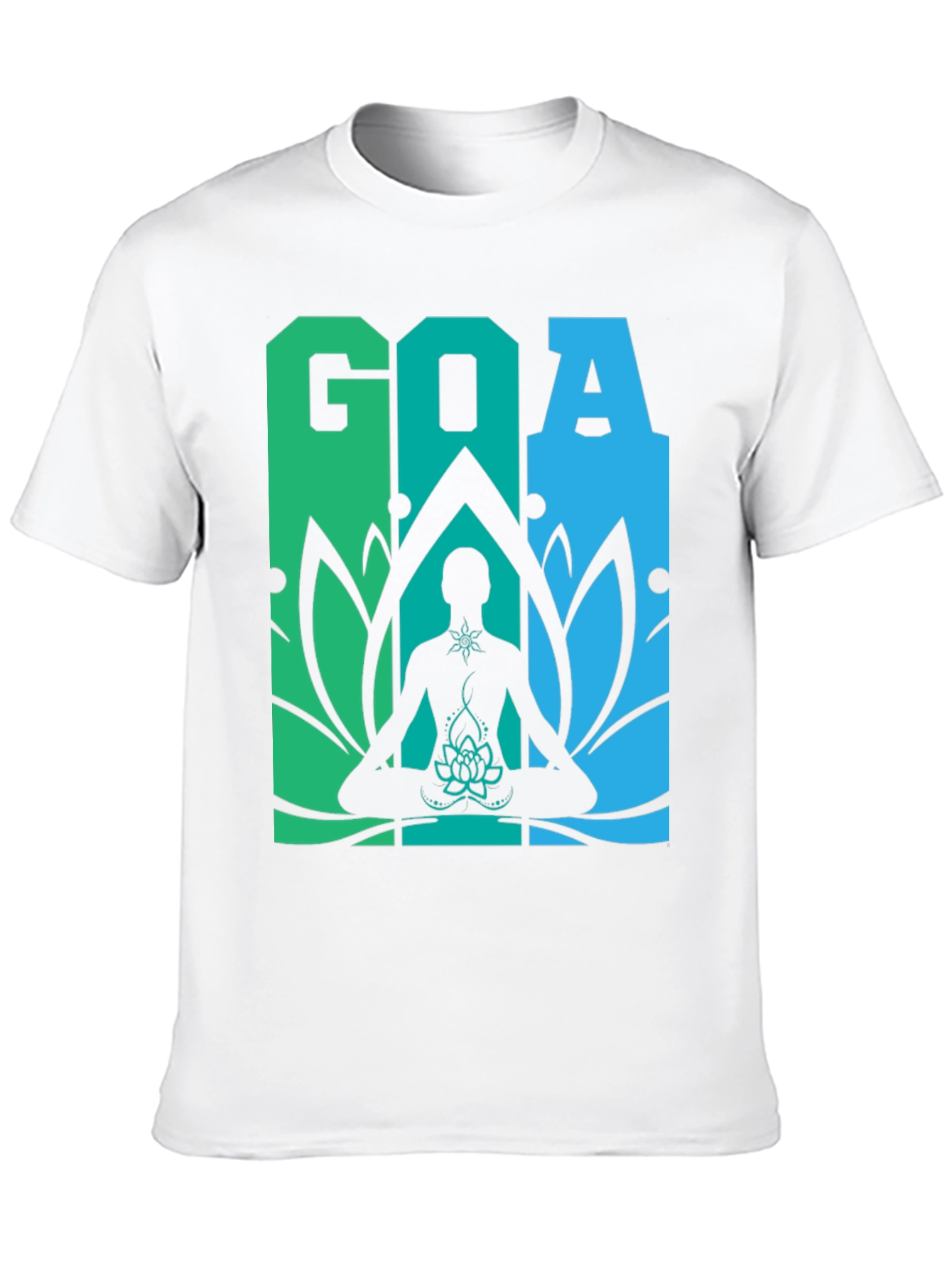 Goa Meditation T-Shirt - Yoga Lotus Design