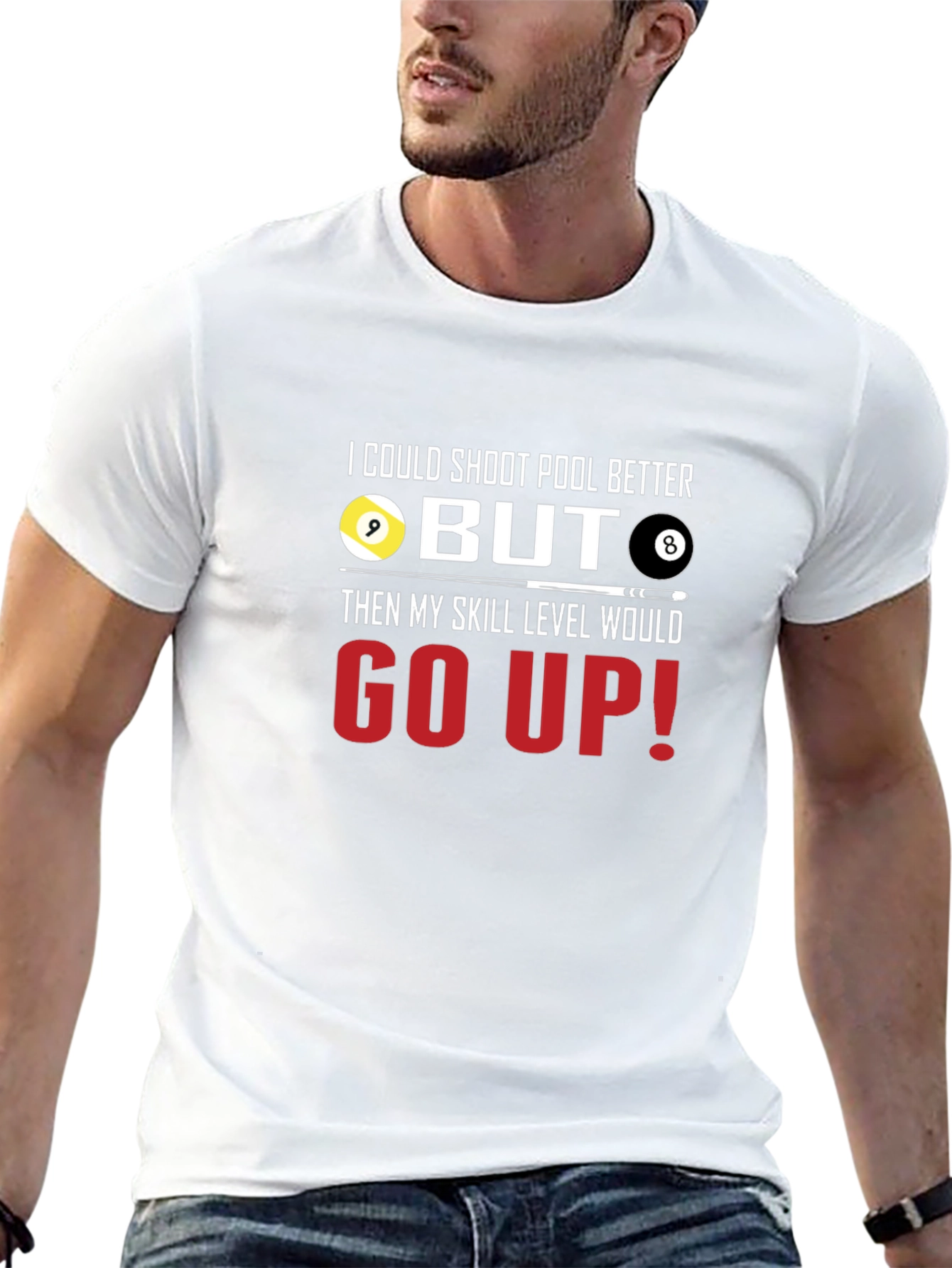 Pool Player Humor Graphic T-Shirt