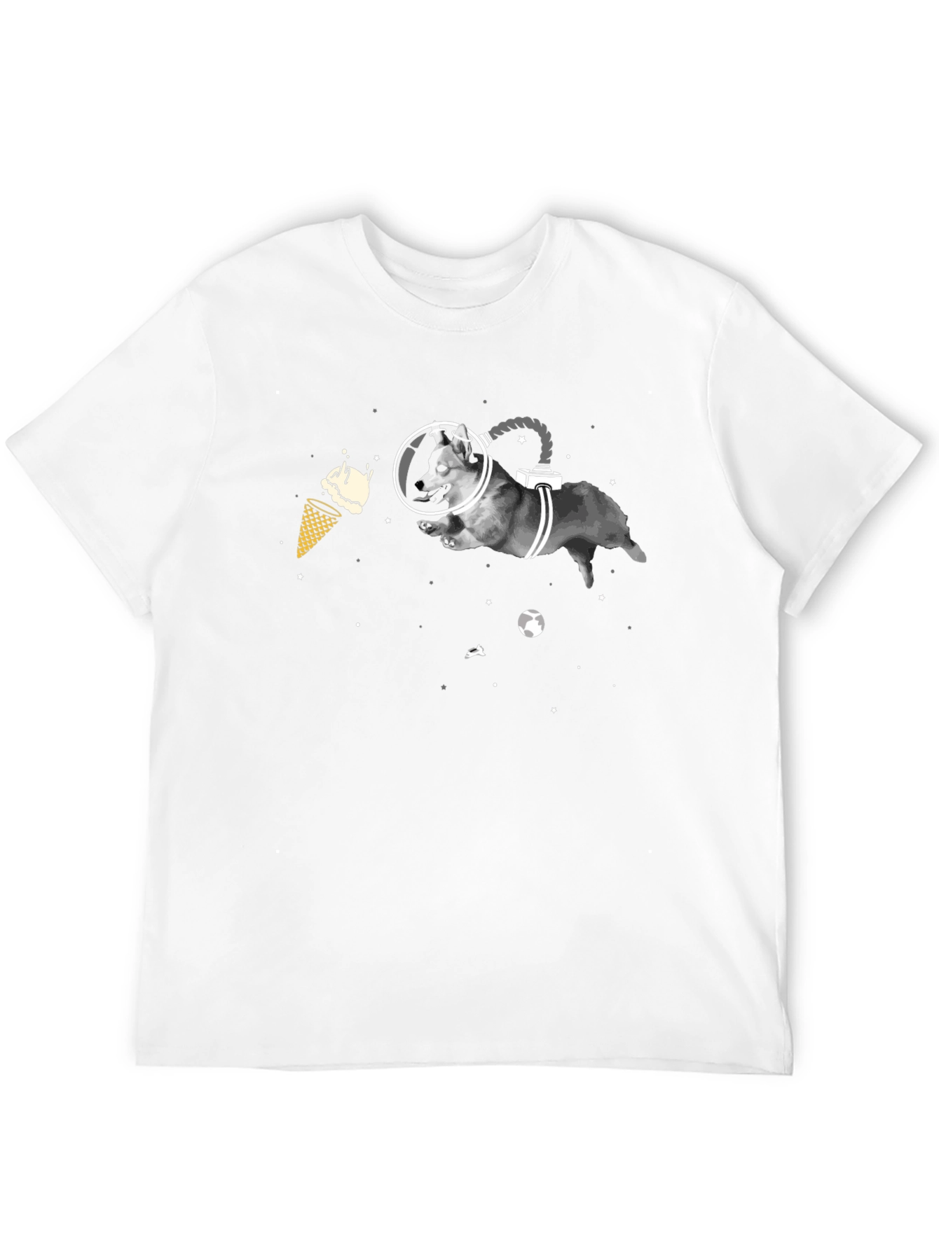 Space Dog T-Shirt - Funny Graphic Tee
