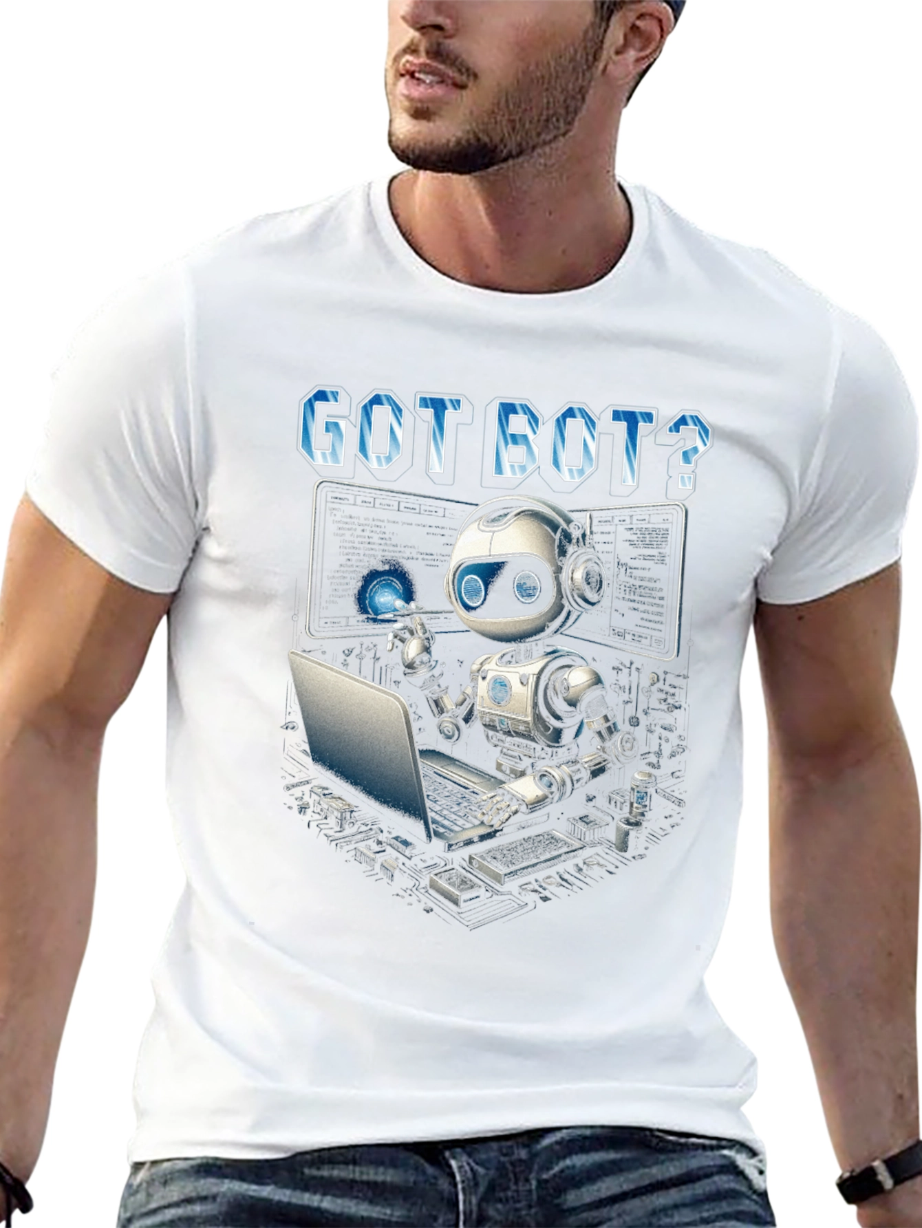 Got Bot? Coding Robot Graphic T-Shirt