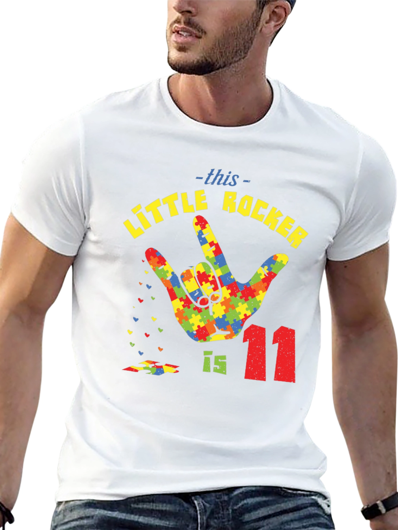 Autism Awareness Little Rocker T-Shirt - Birthday Tee