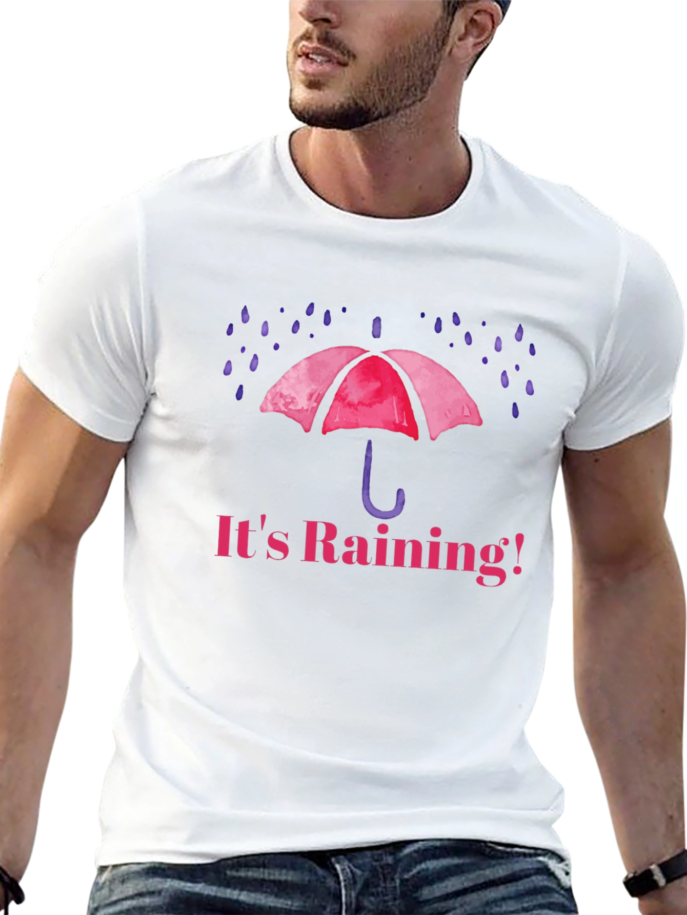 Its Raining! Graphic T-Shirt - Black