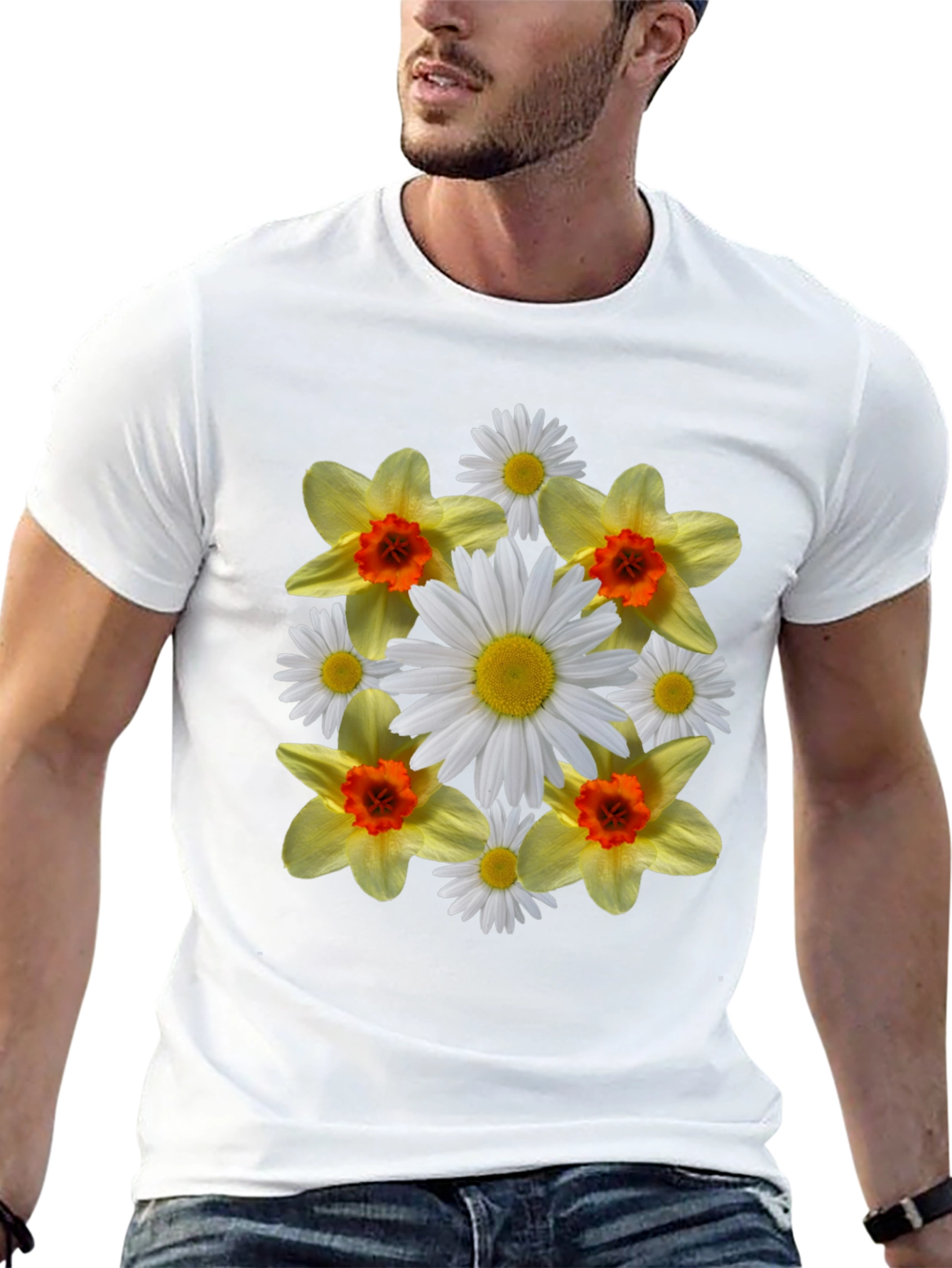 Floral Print T-Shirt - Daisy & Daffodil