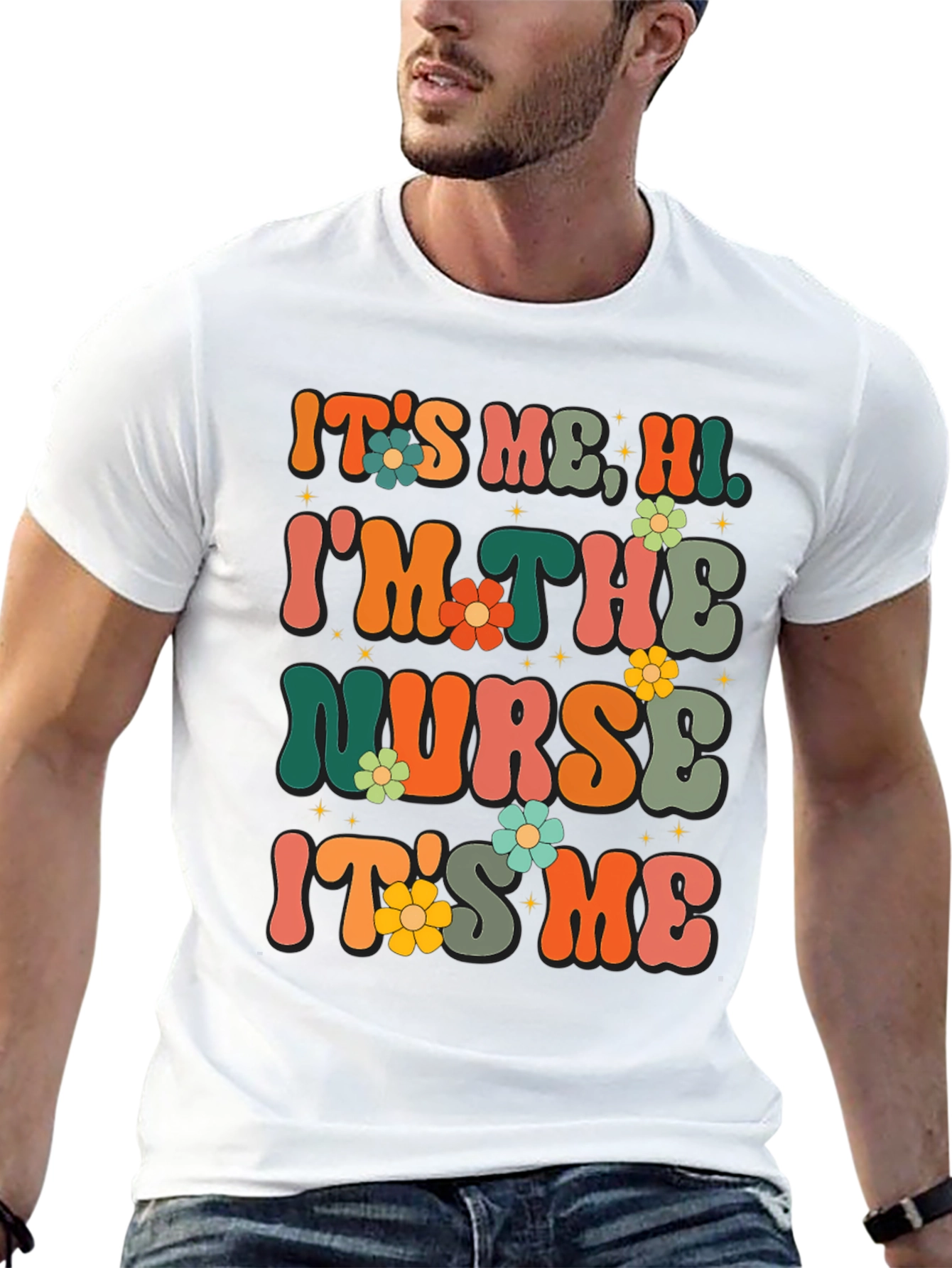 Retro Nurse T-Shirt - Its Me Hi!