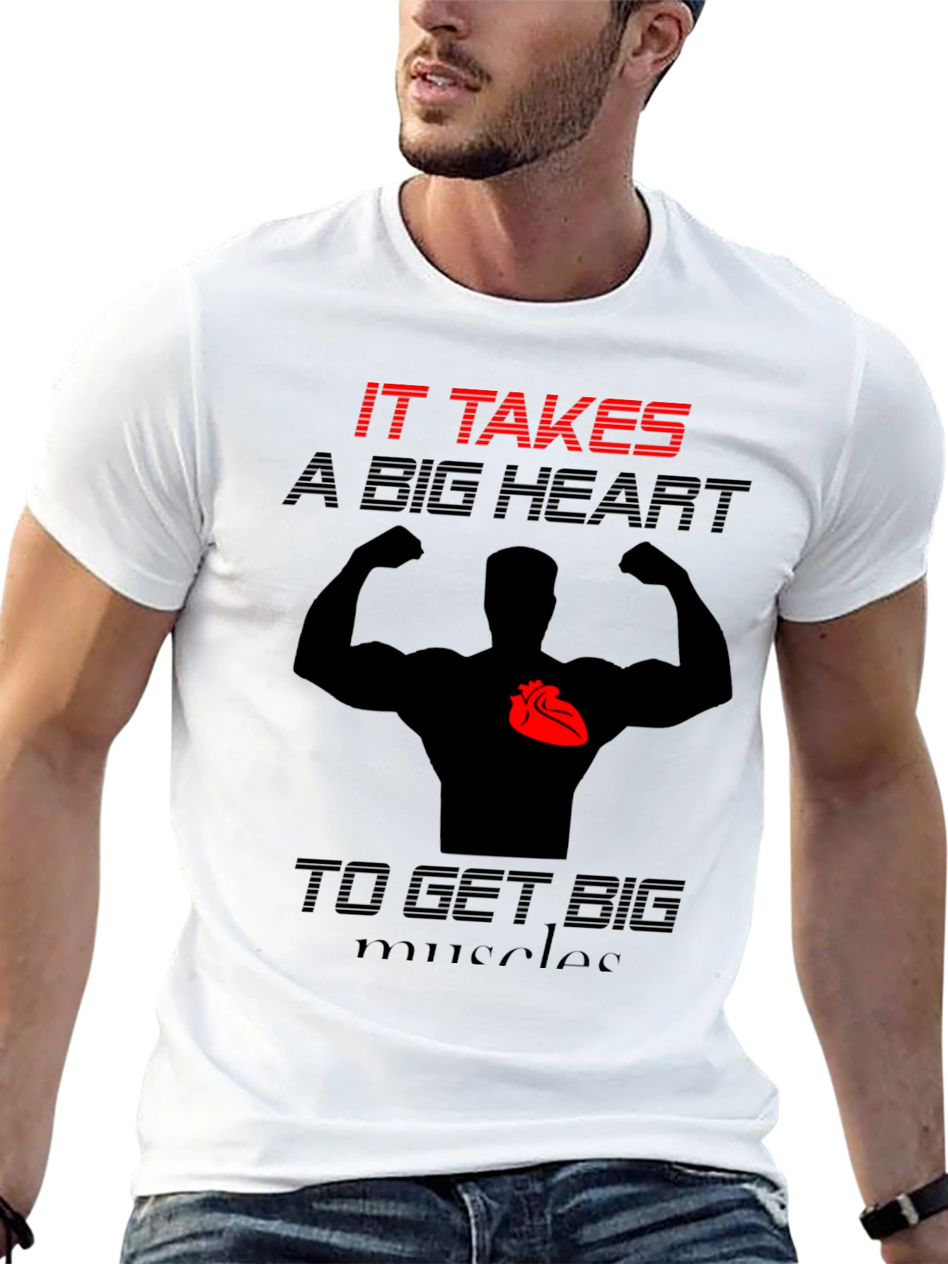 Big Heart Muscles Graphic Tee