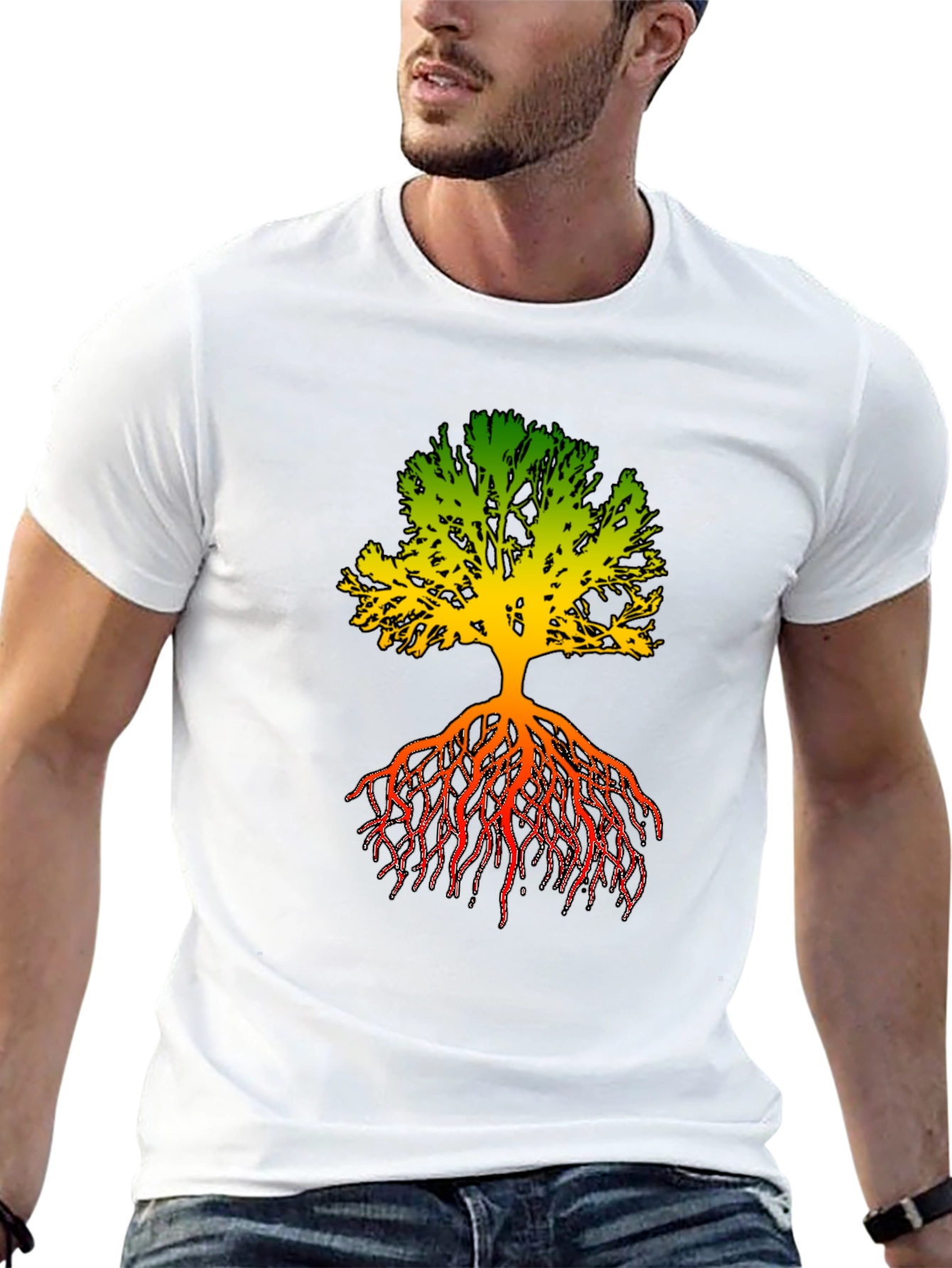 Rasta Tree Graphic T-Shirt - Roots & Culture