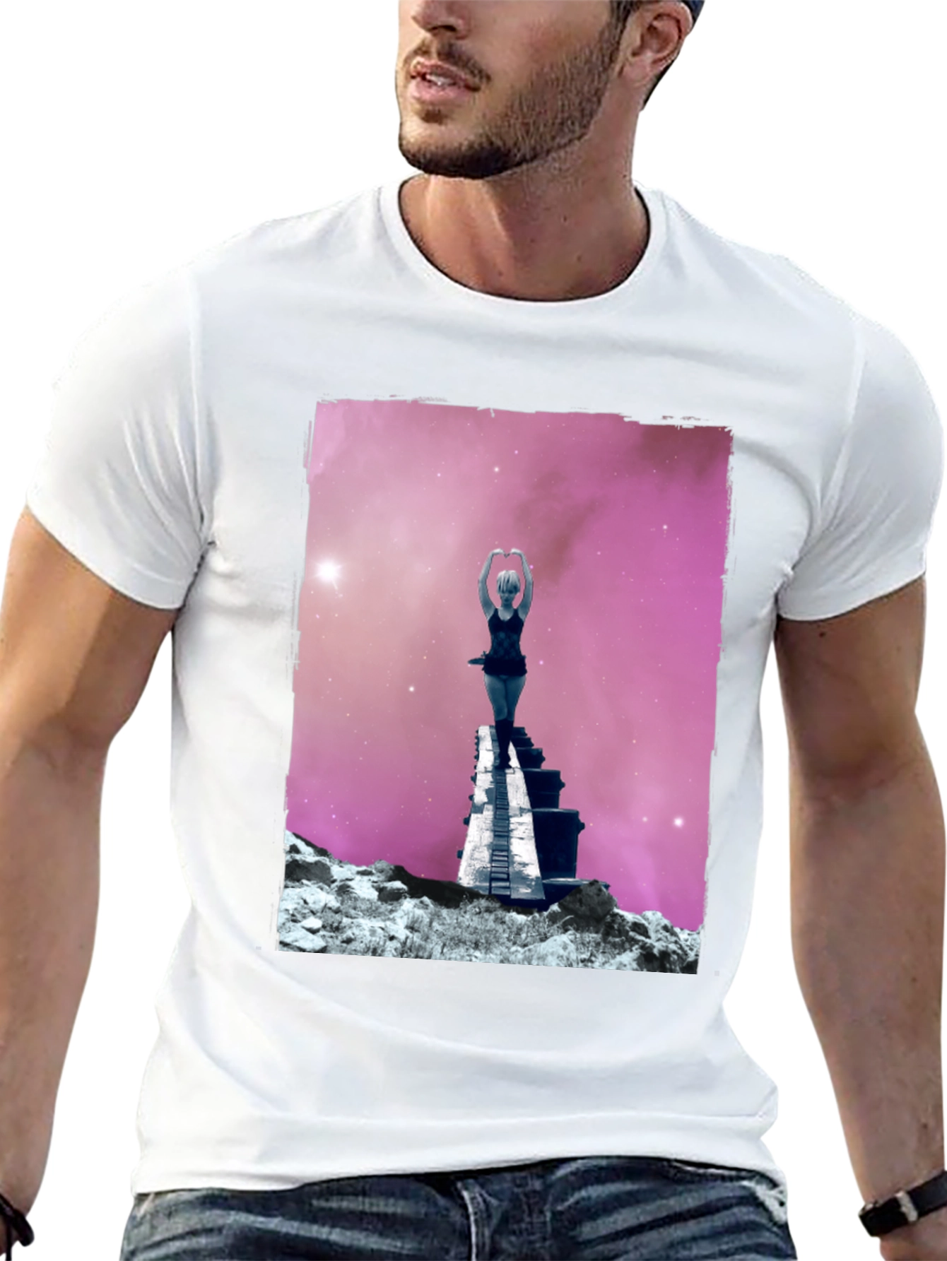 Space Dreamer Graphic Tee - Unique Cosmic Design