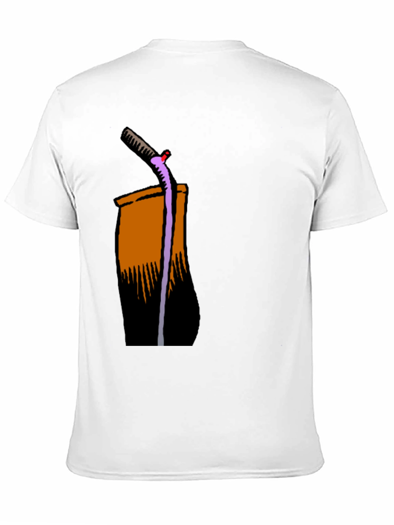 Cool Cartoon Drink on Black T-Shirt