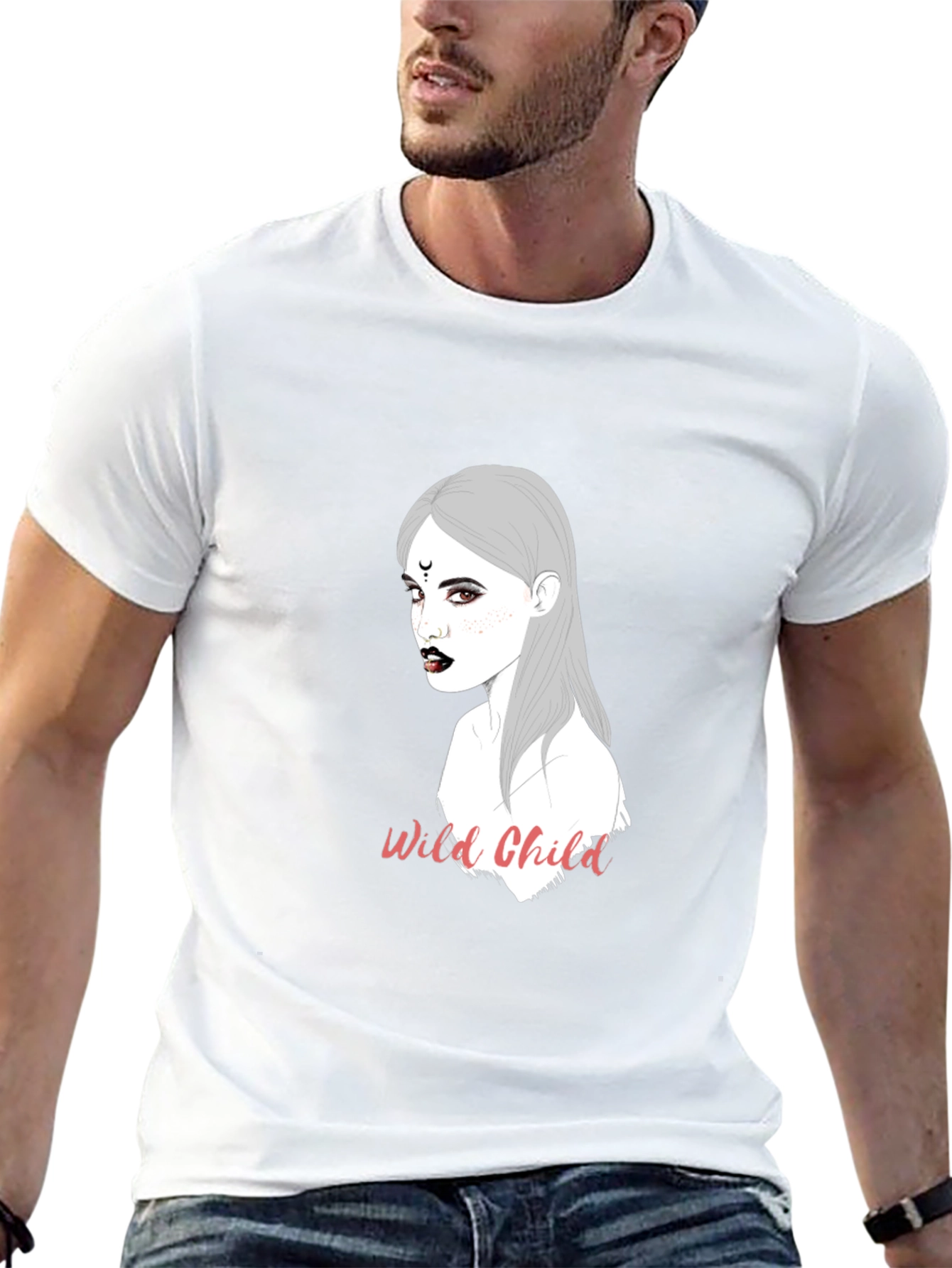 Wild Child Graphic Black T-Shirt