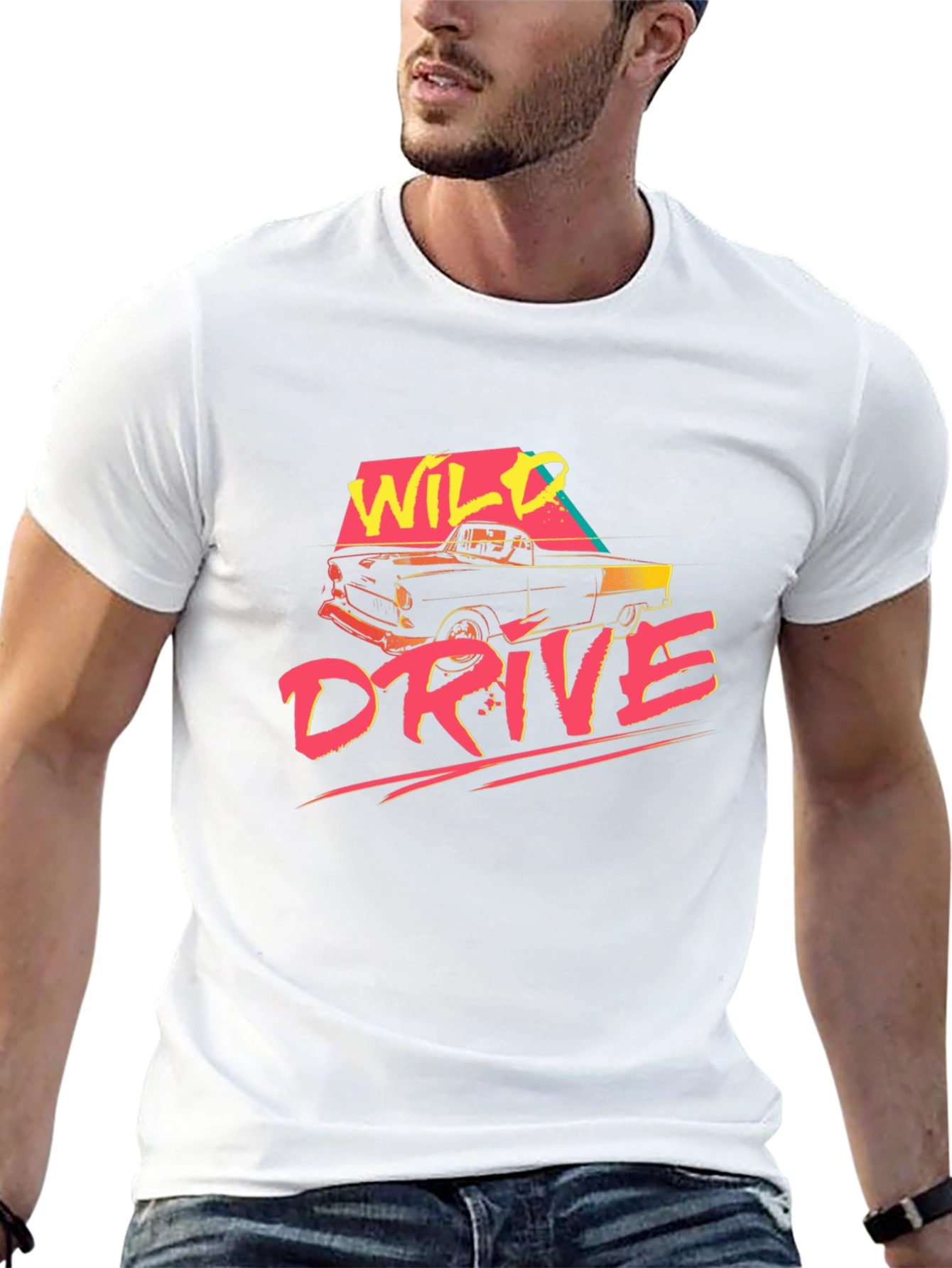 Wild Drive Retro Graphic T-Shirt