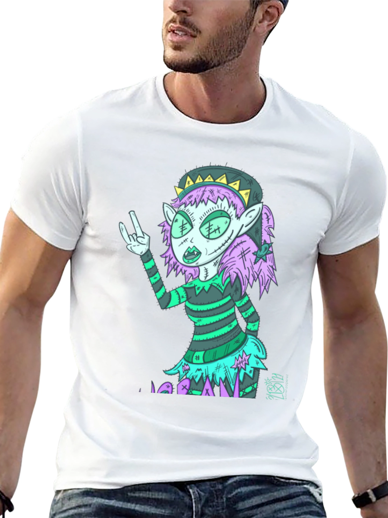 Zombie Elf Graphic T-Shirt