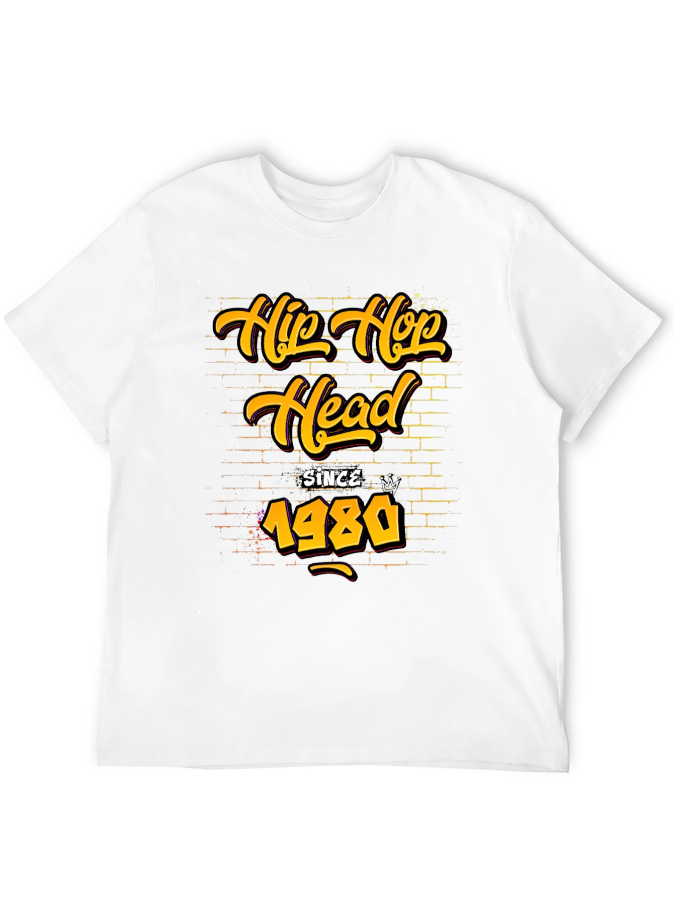 Hip Hop Head Since 1980 Black Graphic Tee