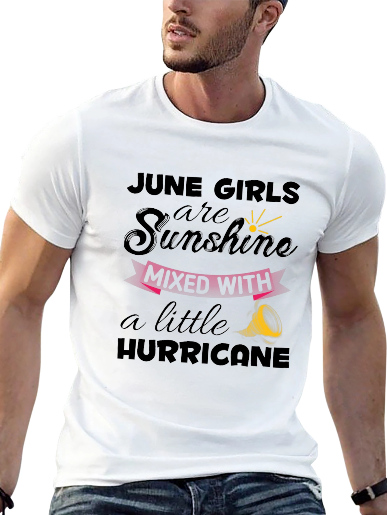 June Girls Sunshine Hurricane Graphic T-Shirt