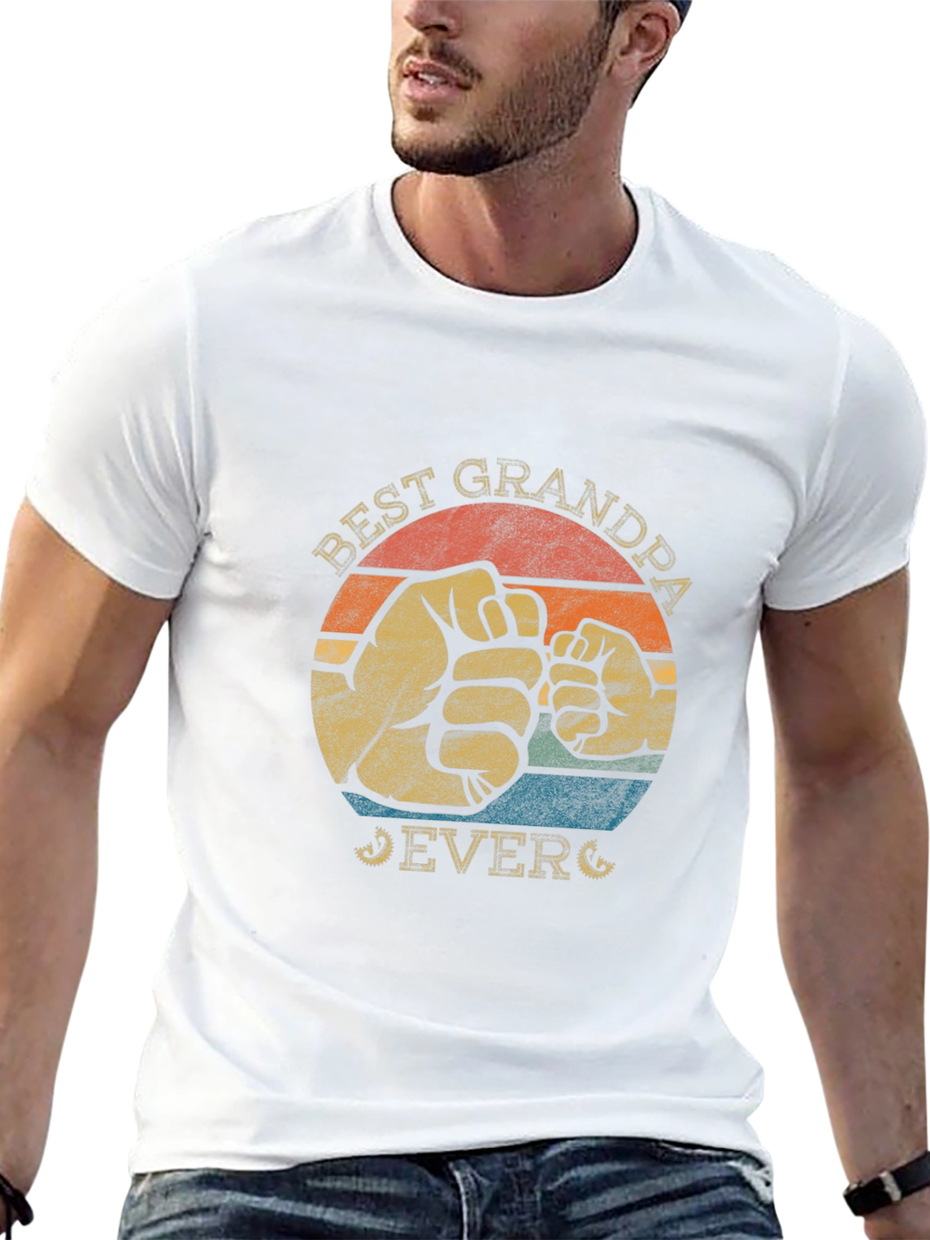 Best Grandpa Ever Graphic T-Shirt